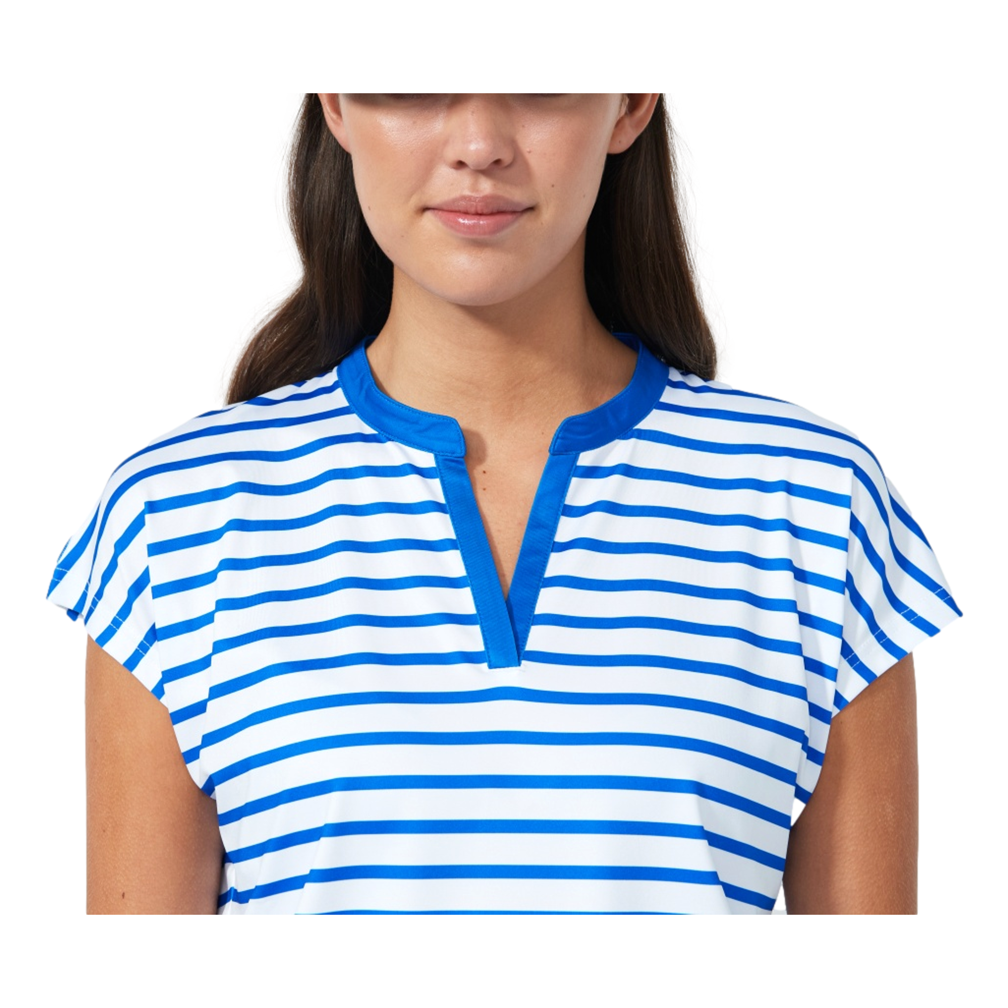 Itami Cap Stripe Women's Sleeveless Golf Polo Shirt
