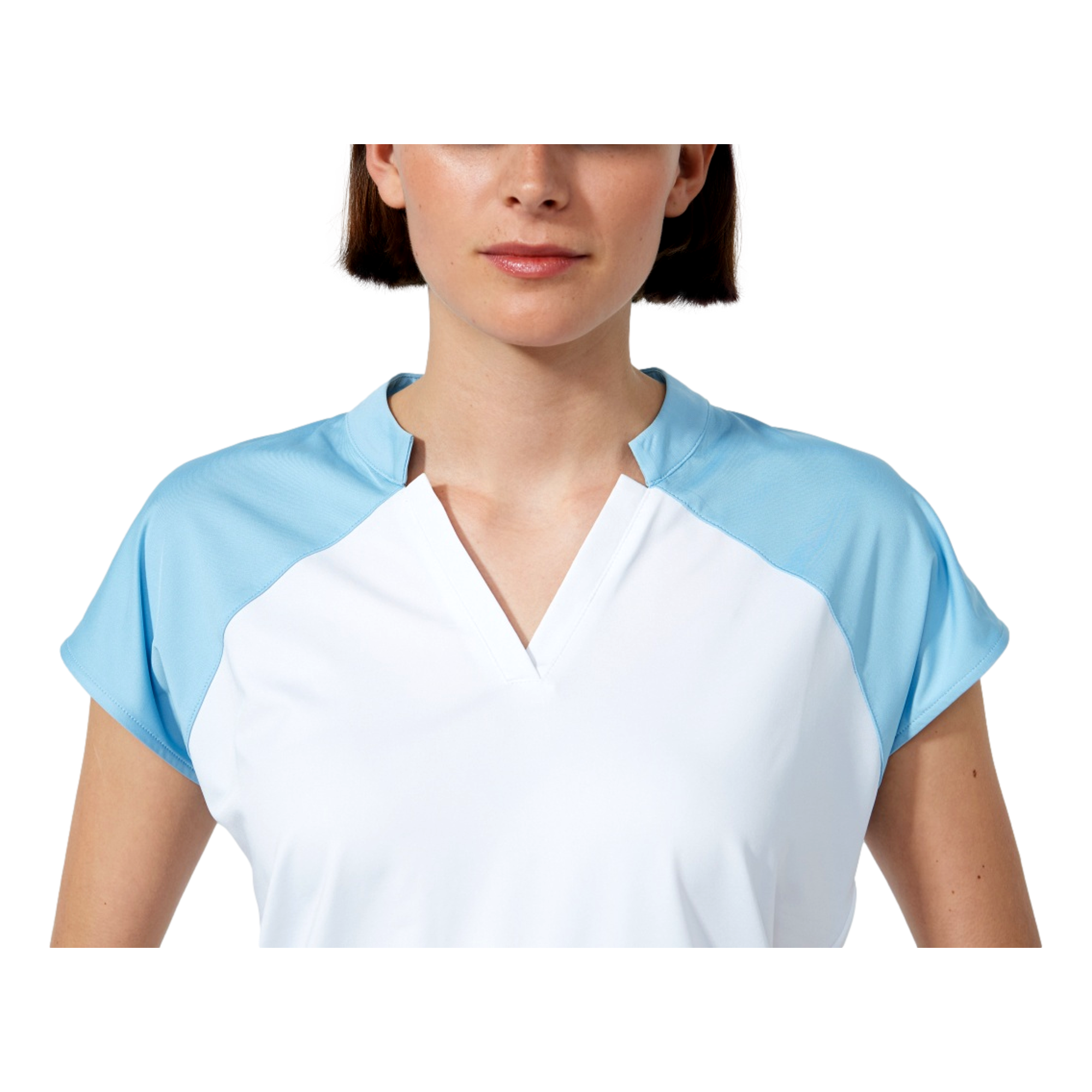 V Neck Cap Women's Sleeveless Golf Shirt