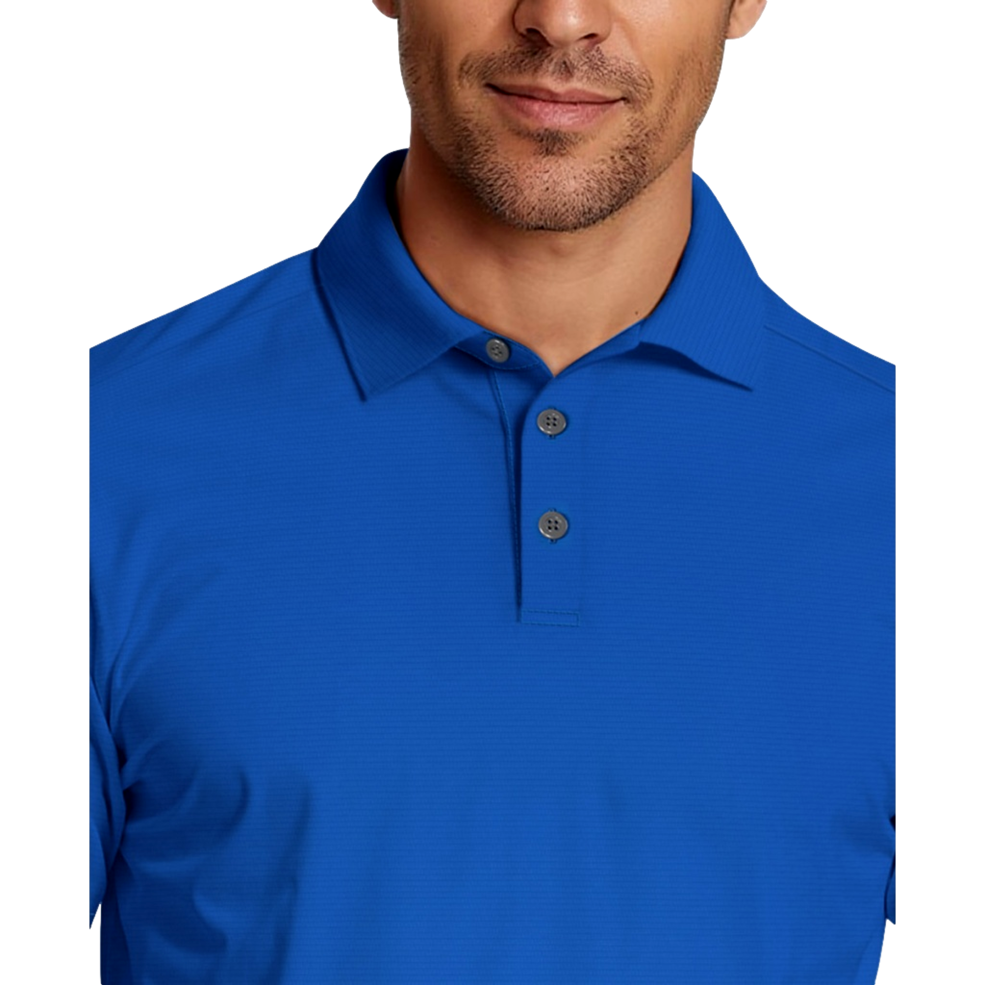 Solid Cooling Texture Men's Short Sleeve Golf Polo Shirt