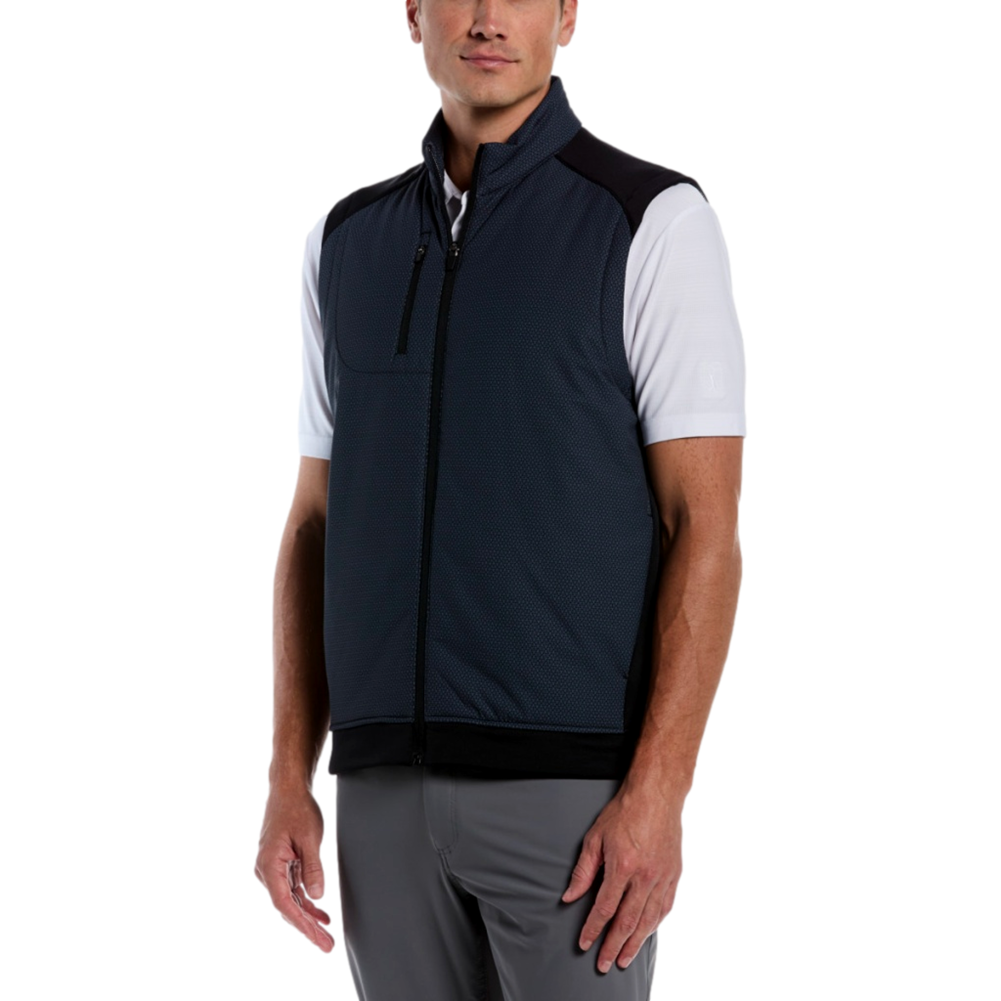 Printed Fiber-Fill Men's Golf Vest