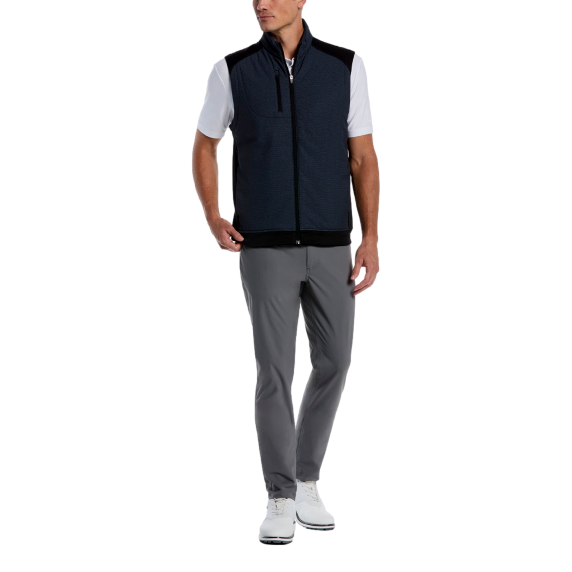 Printed Fiber-Fill Men's Golf Vest