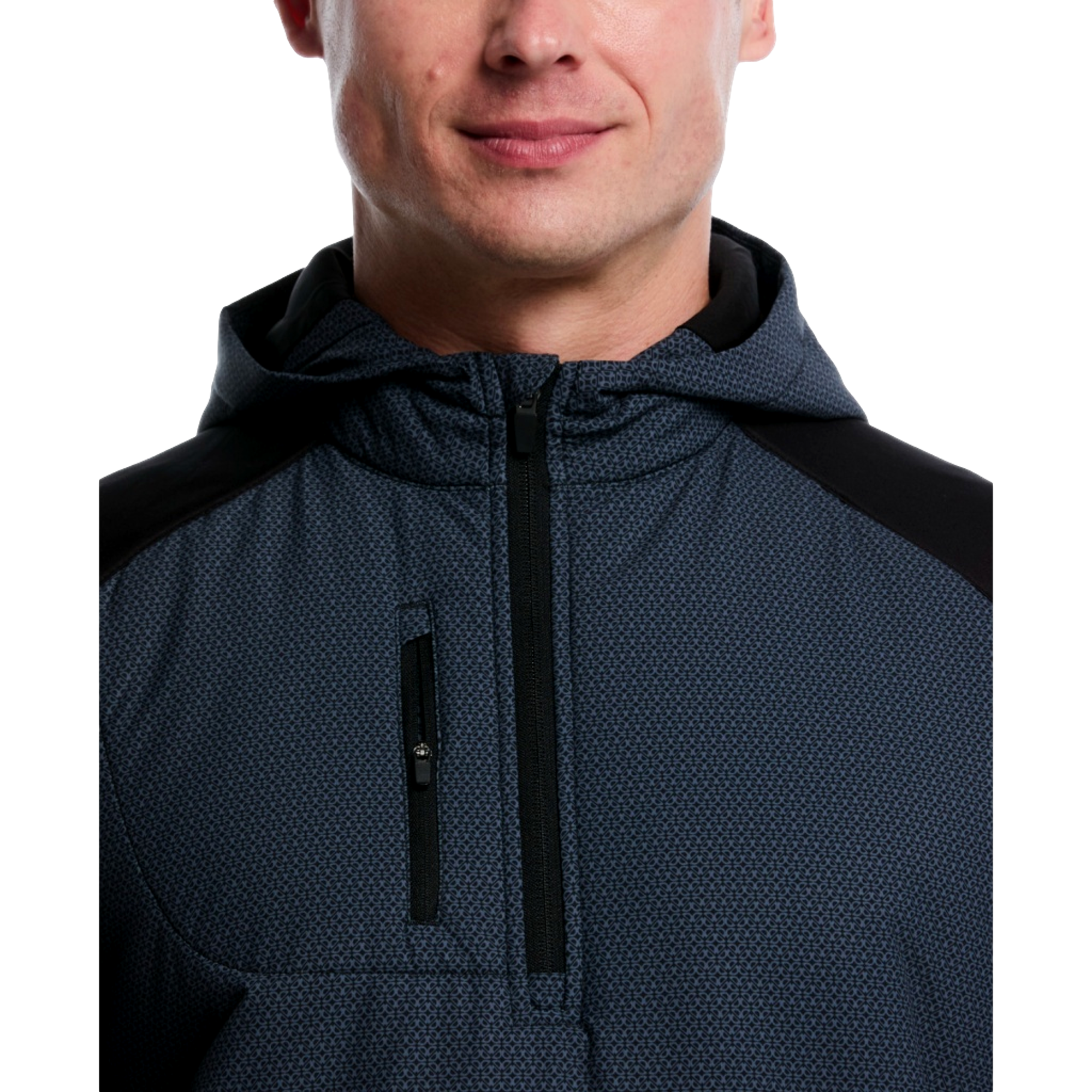 Printed Fiber-Filled Men's Golf Hoodie