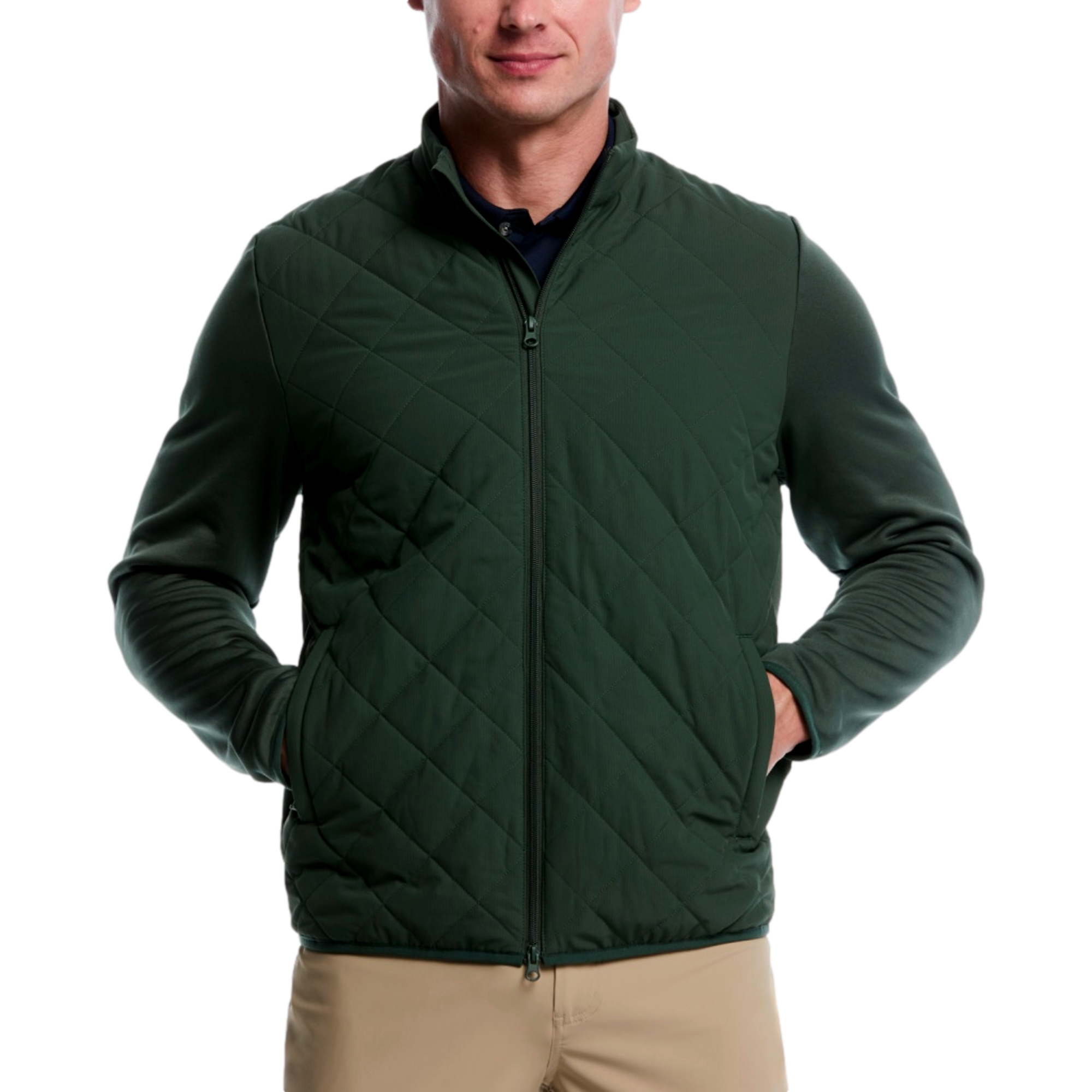 Full Zip Fiber-Fill Men's Golf Jacket