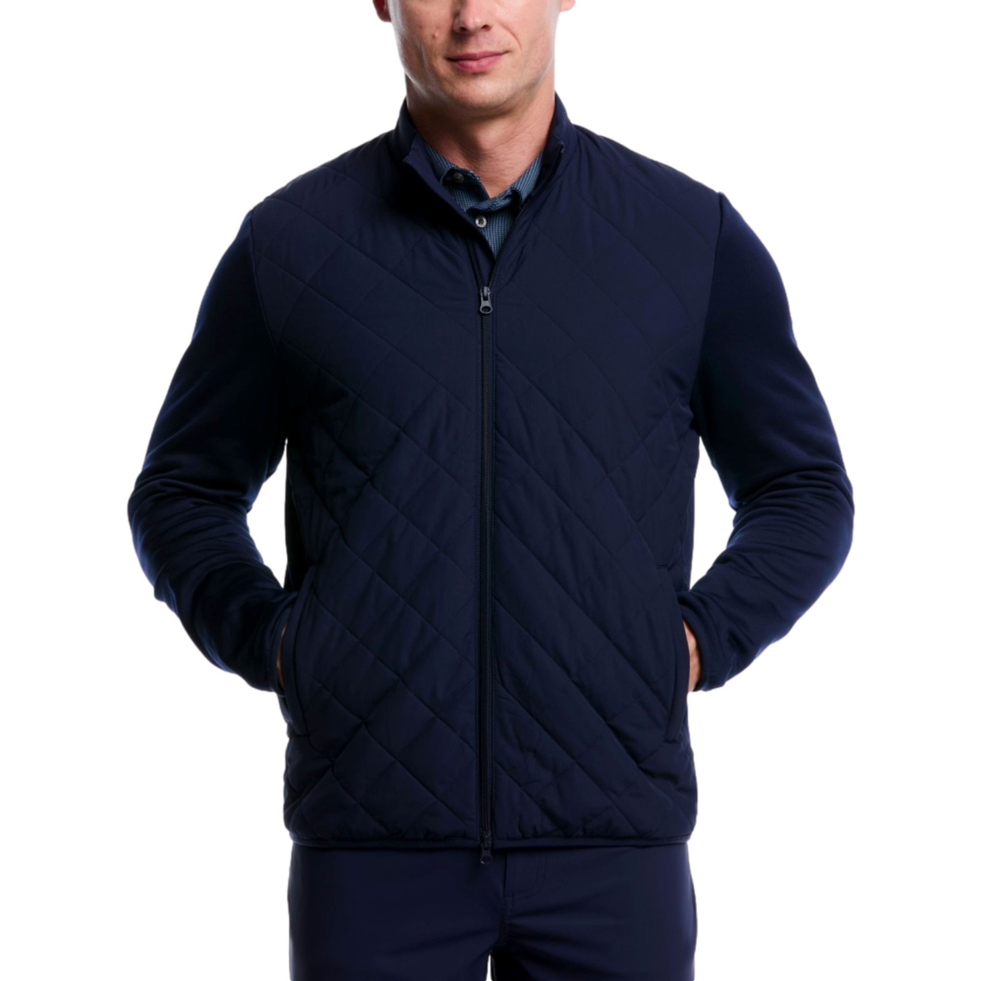 Full Zip Fiber-Fill Men's Golf Jacket