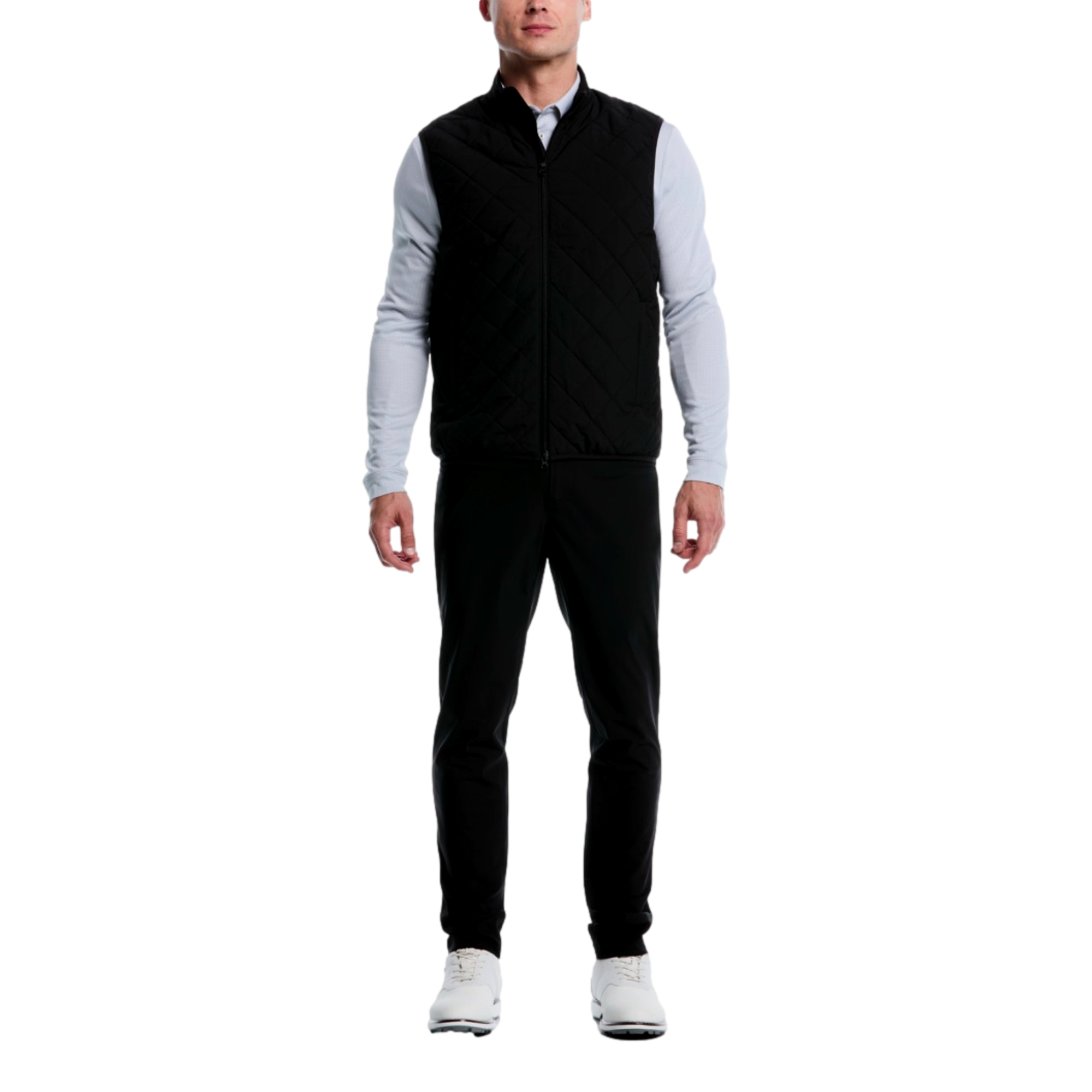 Water Repellent Full Zip Men's Golf Vest