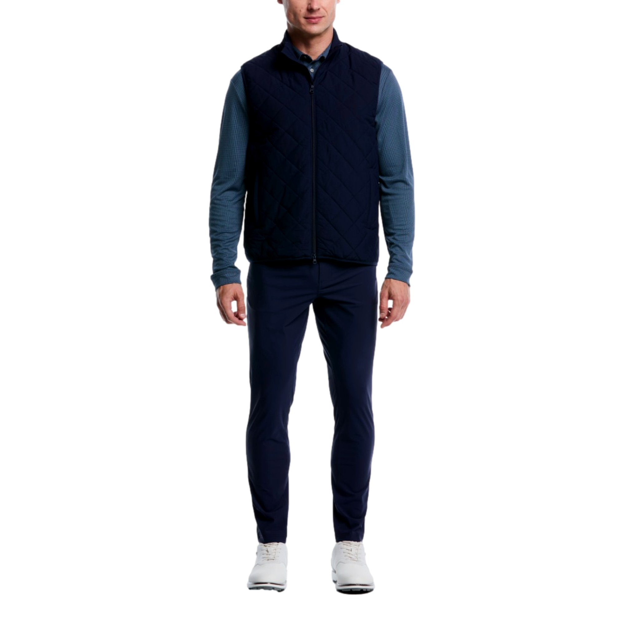 Water Repellent Full Zip Men's Golf Vest