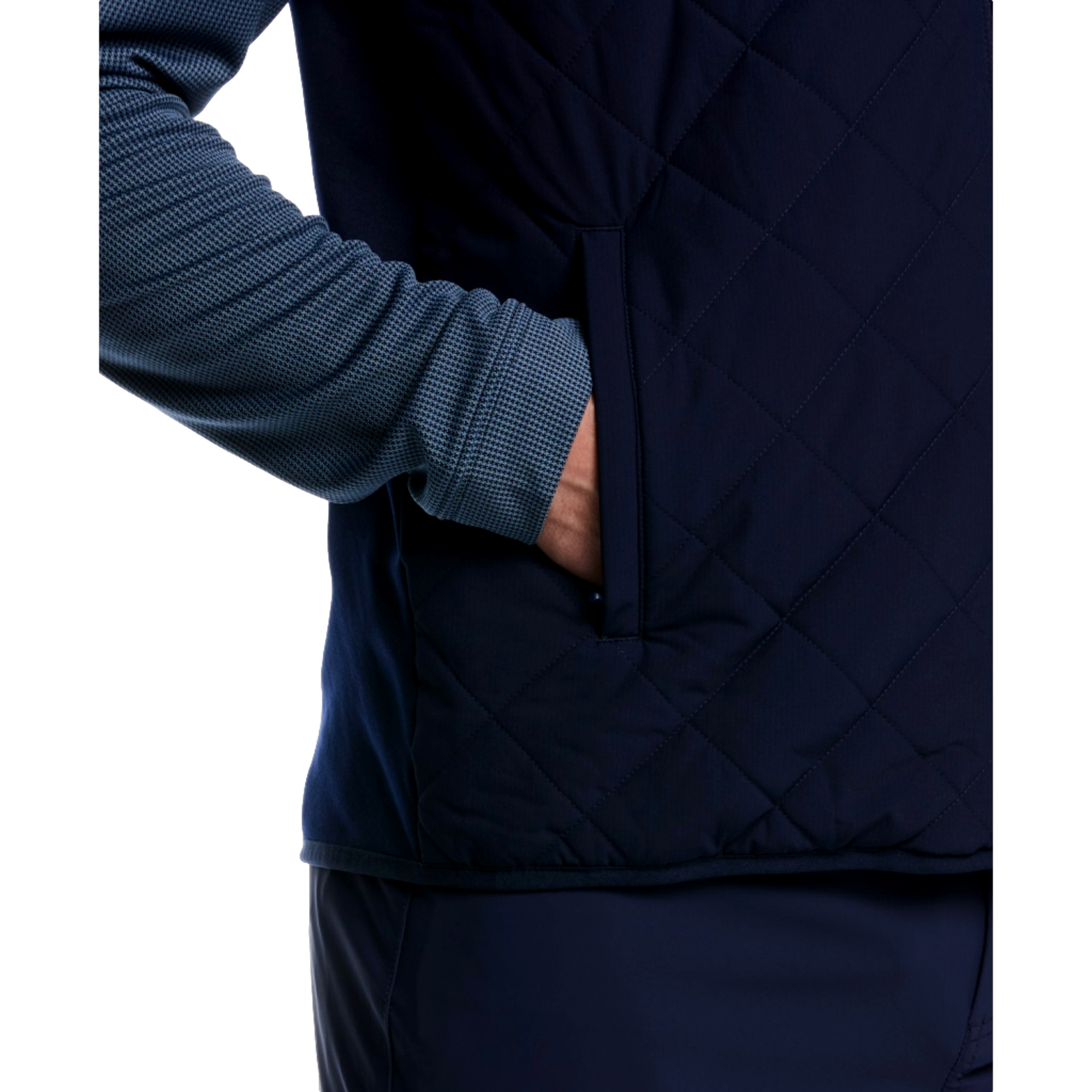 Water Repellent Full Zip Men's Golf Vest