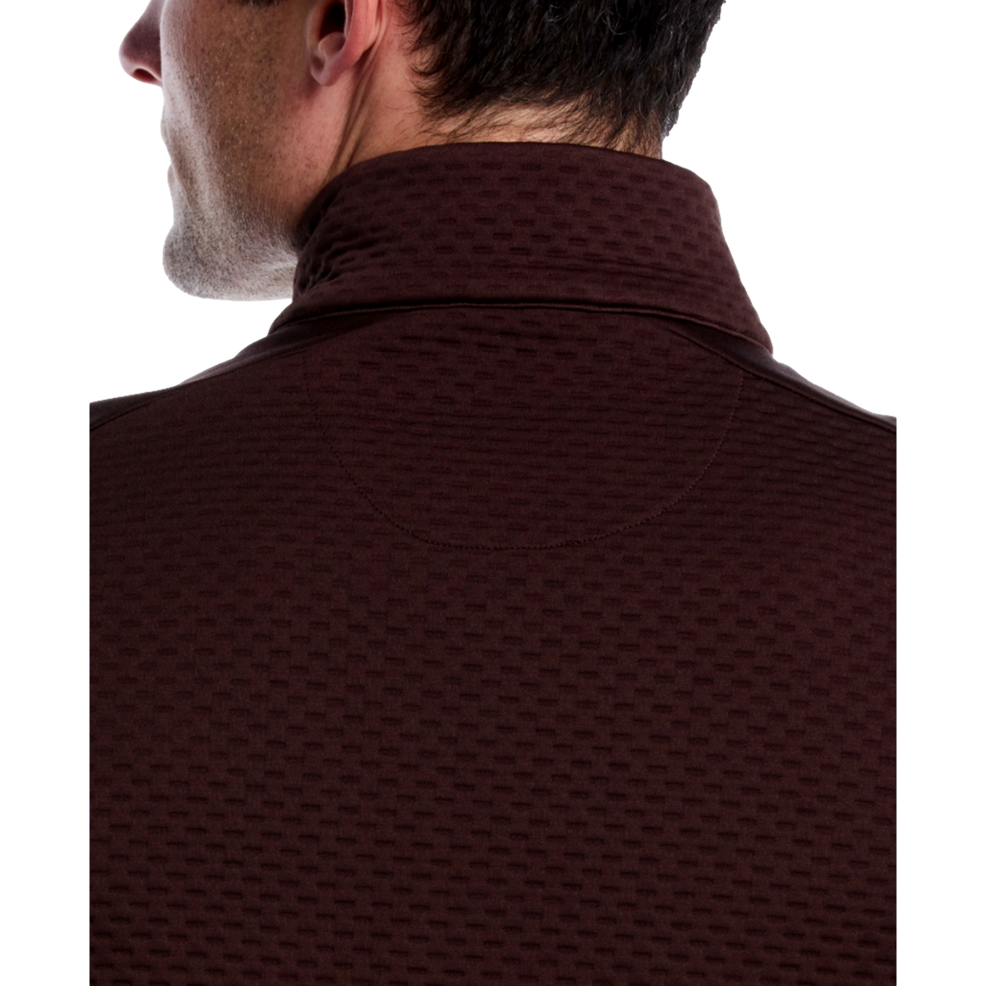 Textured Mockneck Men's Golf Quarter Zip