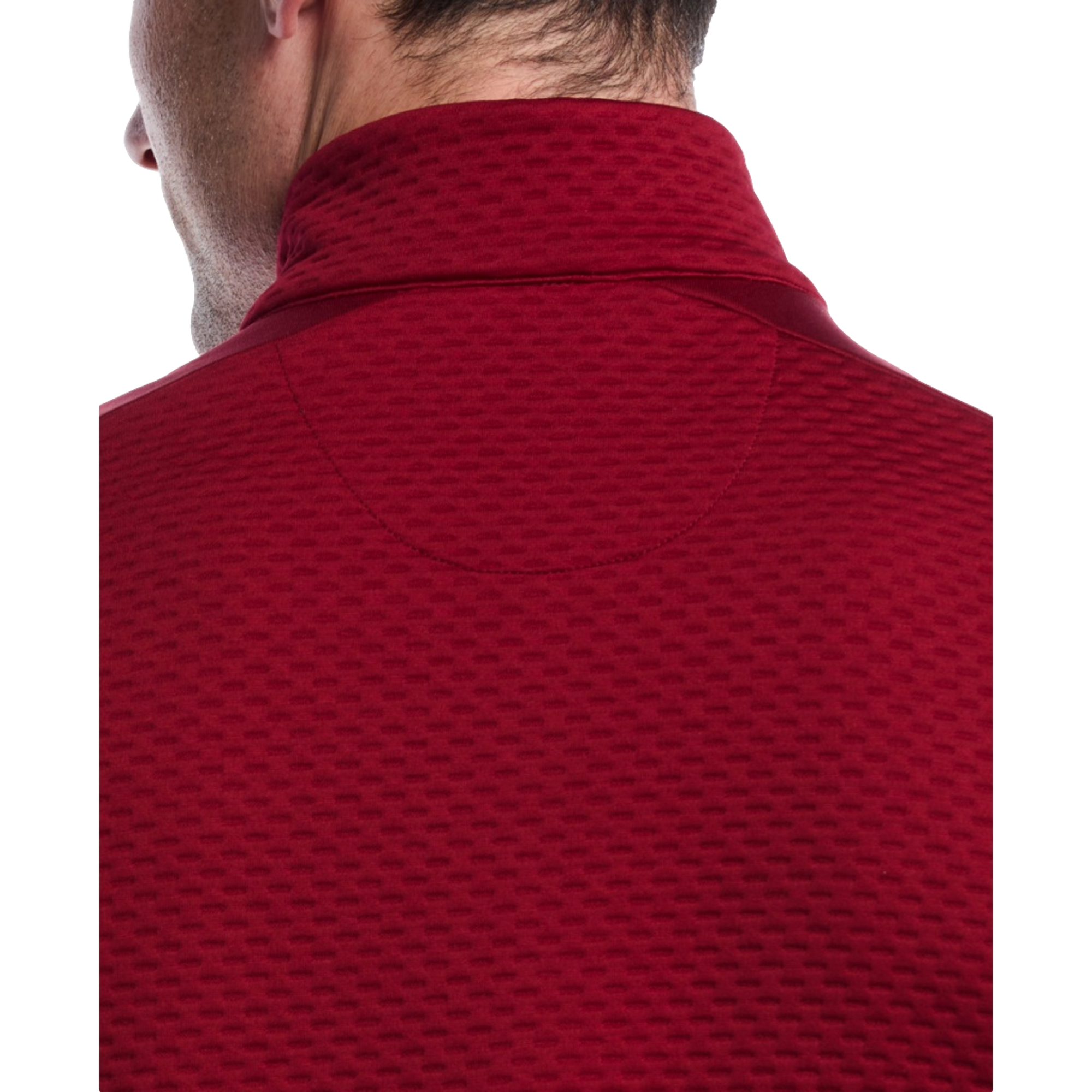 Textured Mockneck Men's Golf Quarter Zip