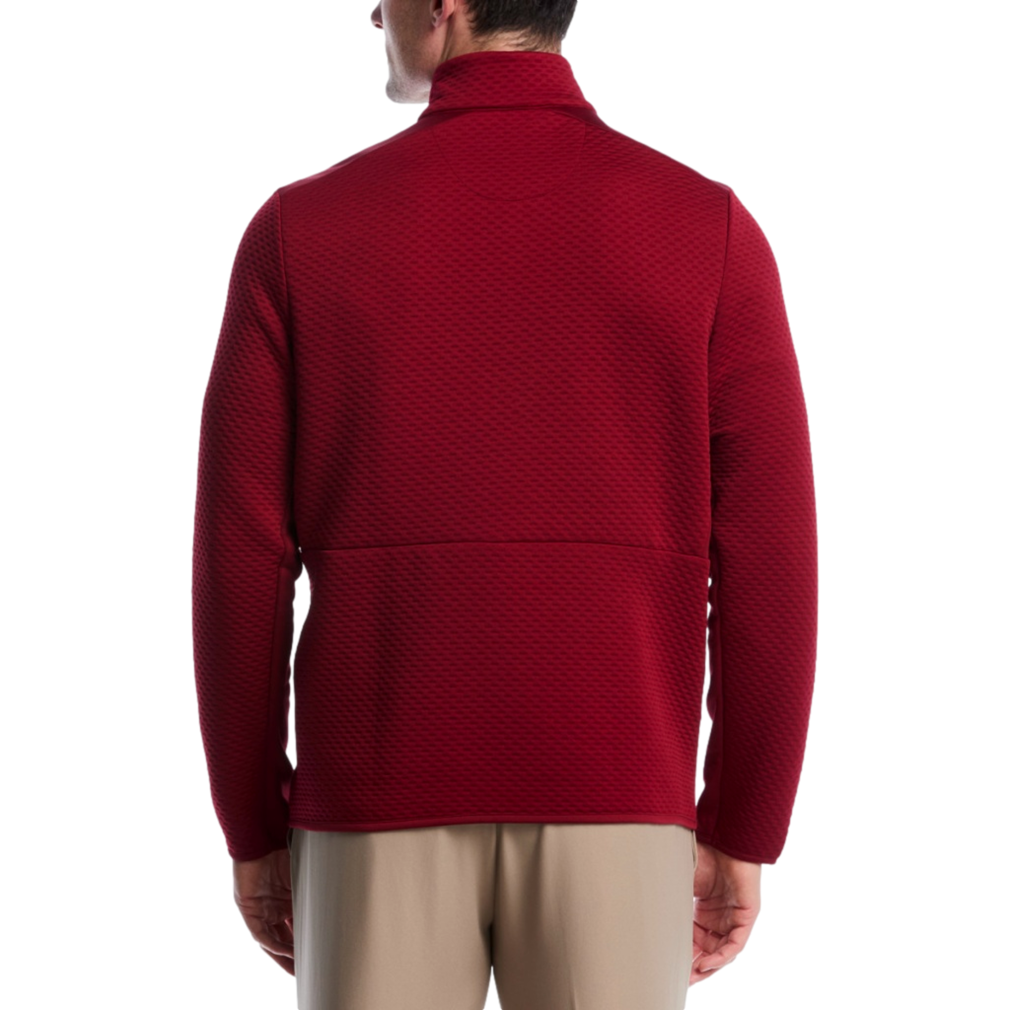 Textured Mockneck Men's Golf Quarter Zip