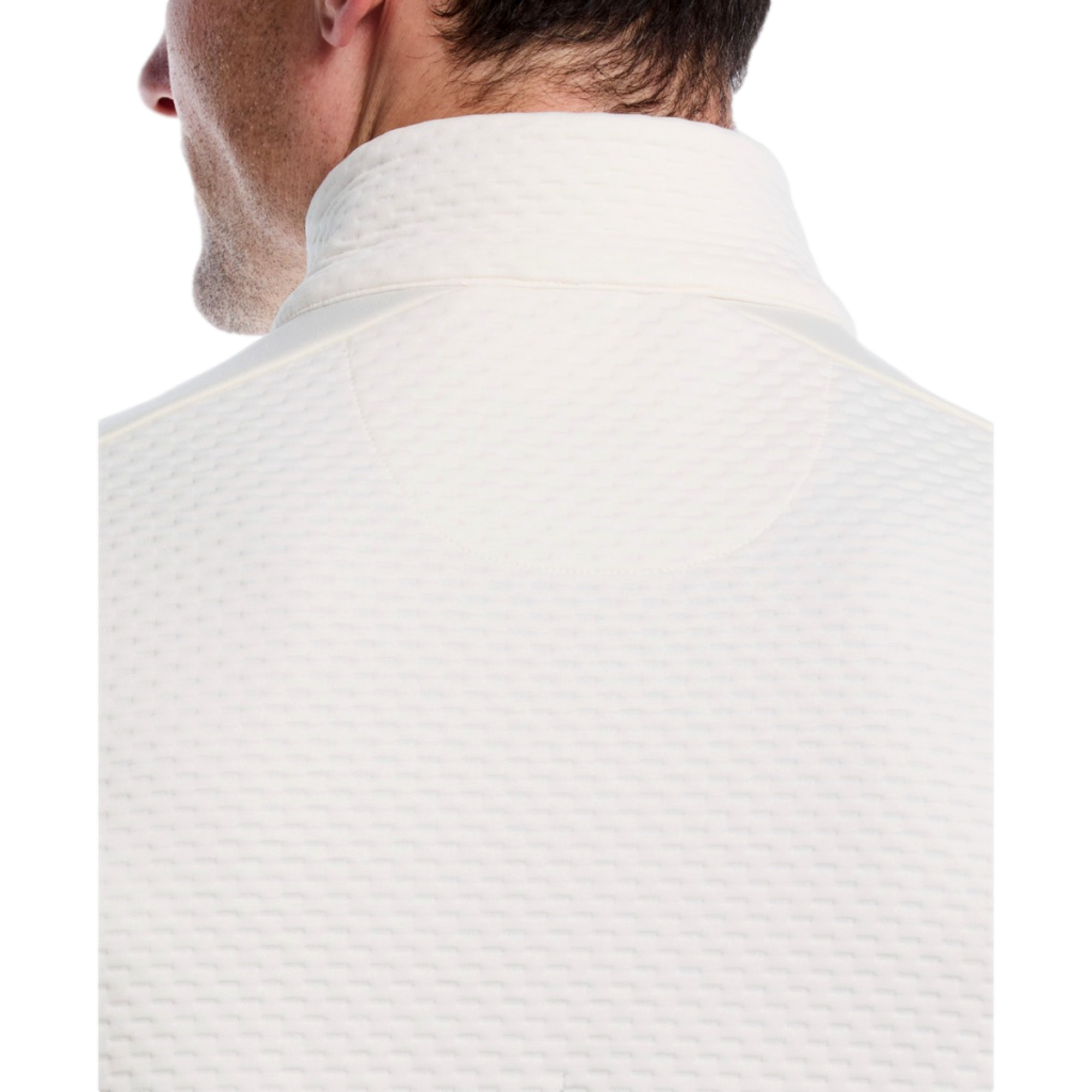 Textured Mockneck Men's Golf Quarter Zip