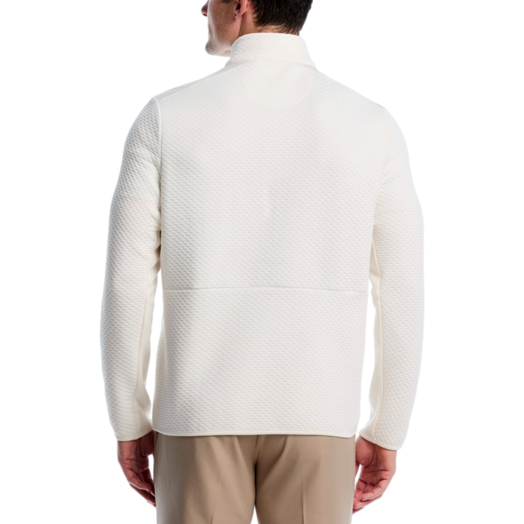 Textured Mockneck Men's Golf Quarter Zip