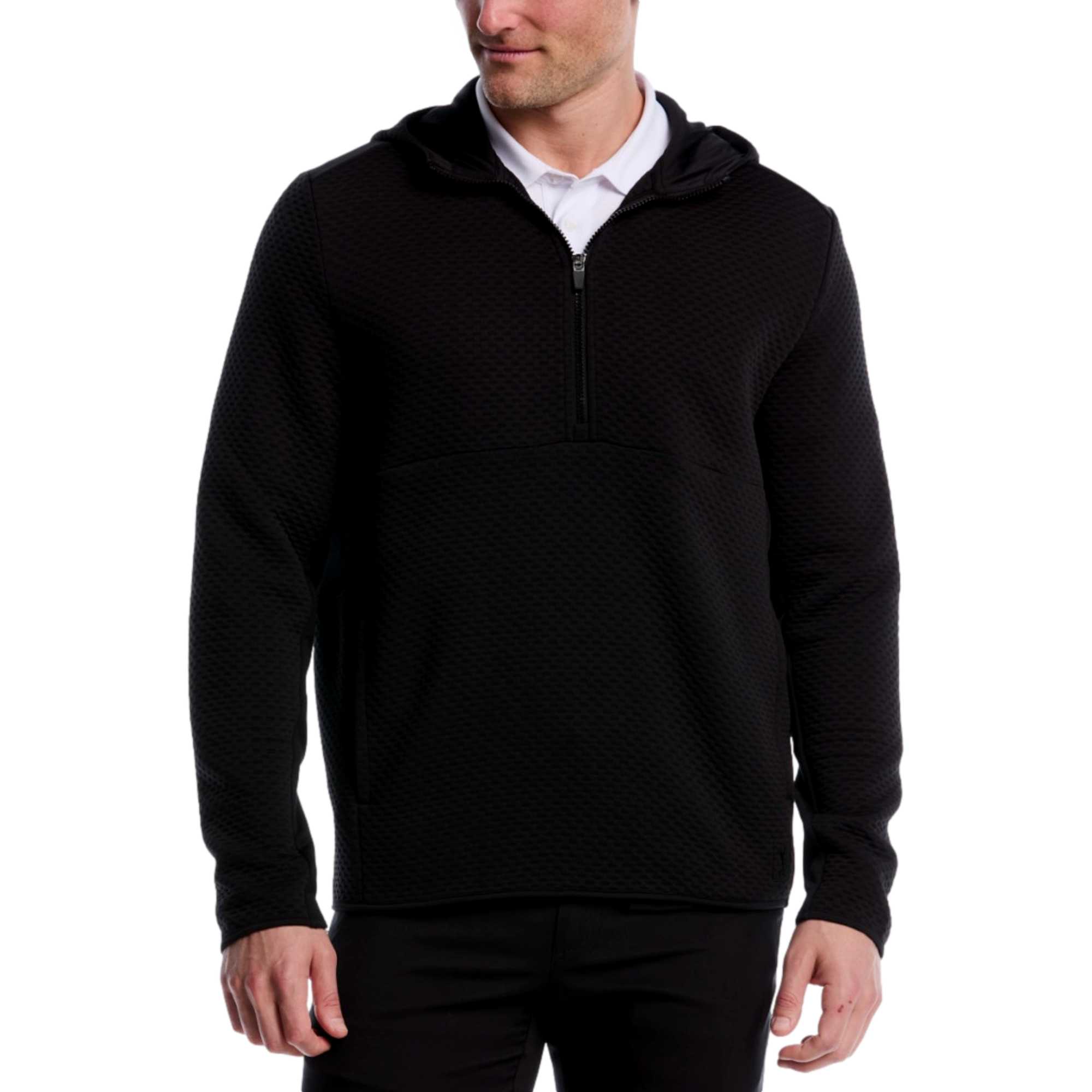 Textured Men's Golf Quarter Zip