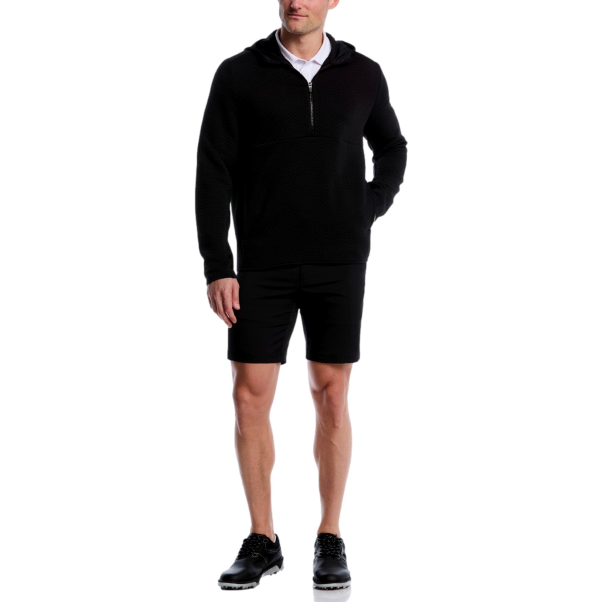 Textured Men's Golf Quarter Zip