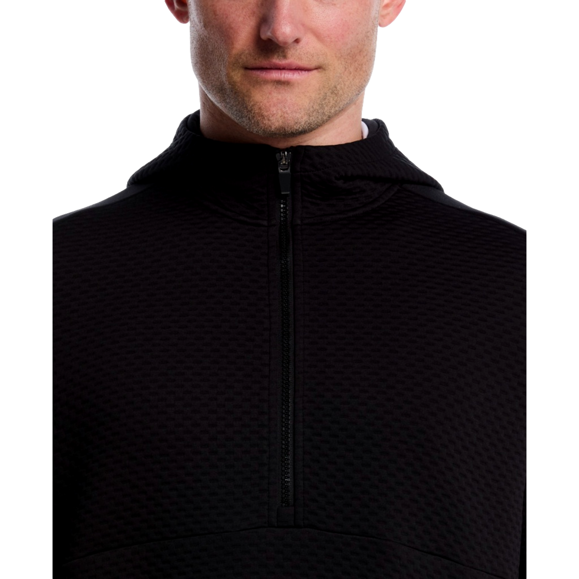 Textured Men's Golf Quarter Zip