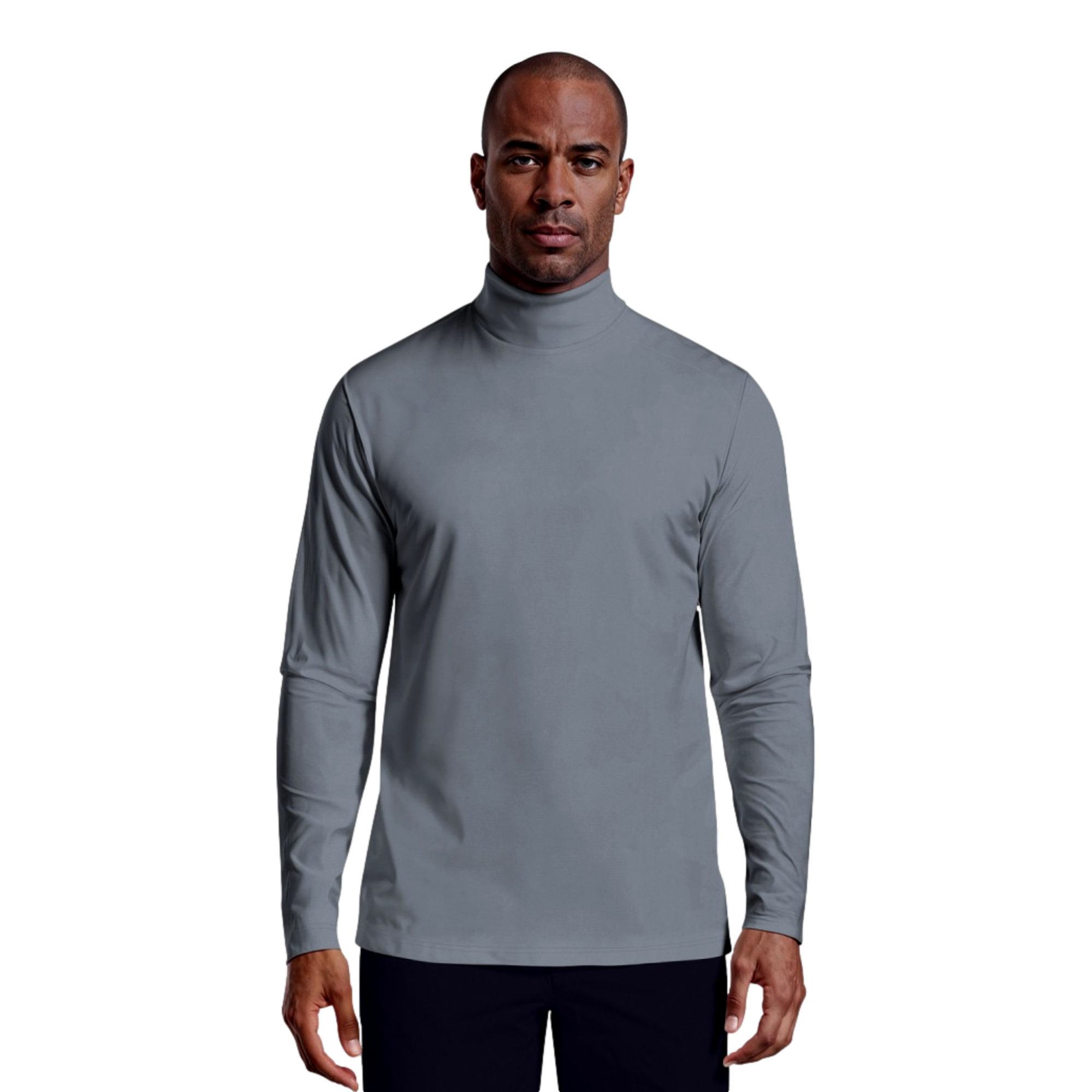 Mock Neck Men's Long Sleeve Golf Base Layer Top