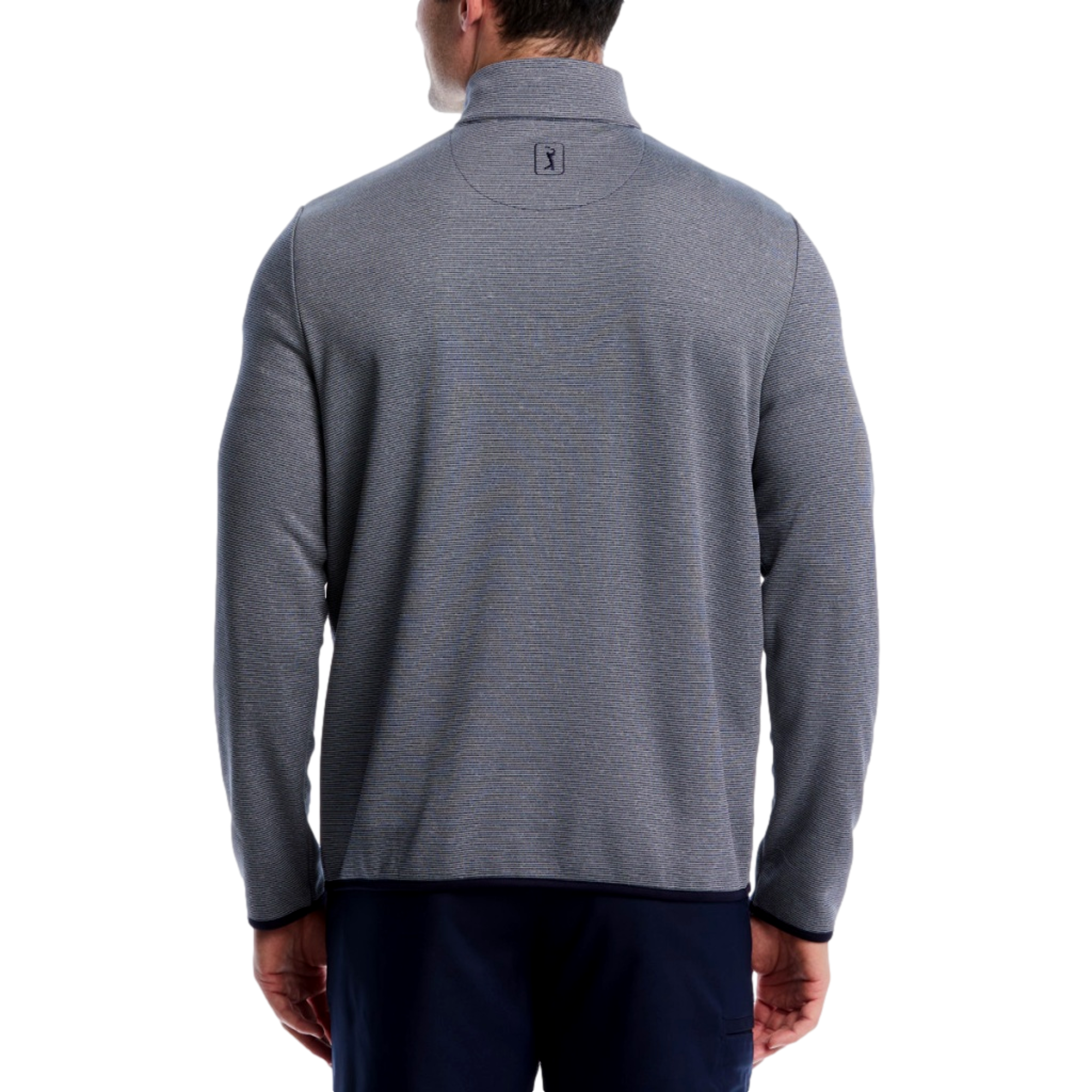 Horizontal Heather Fleece Men's Golf Quarter Zip