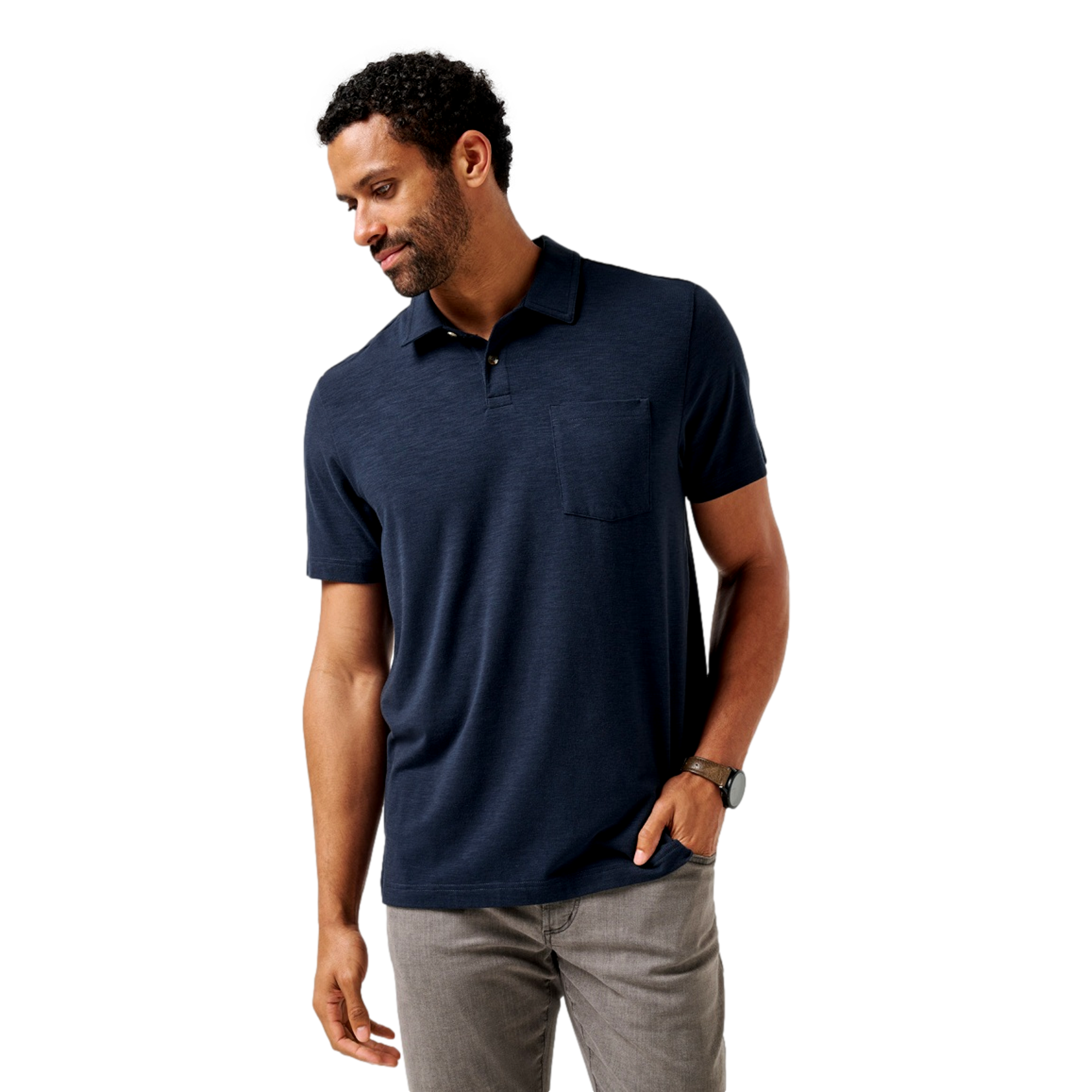 Cloud Men's Short Sleeve Golf Polo Shirt