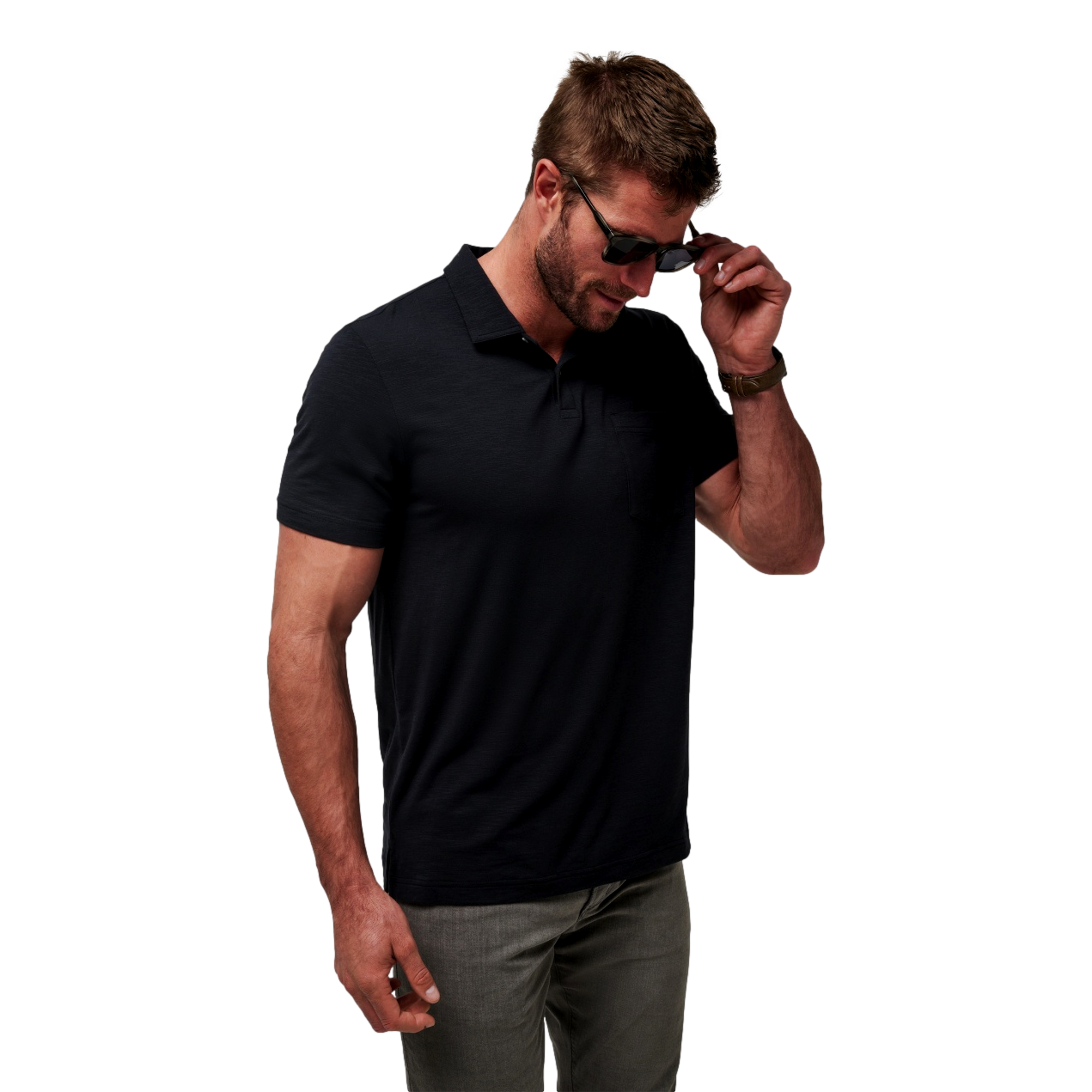 Cloud Men's Short Sleeve Golf Polo Shirt