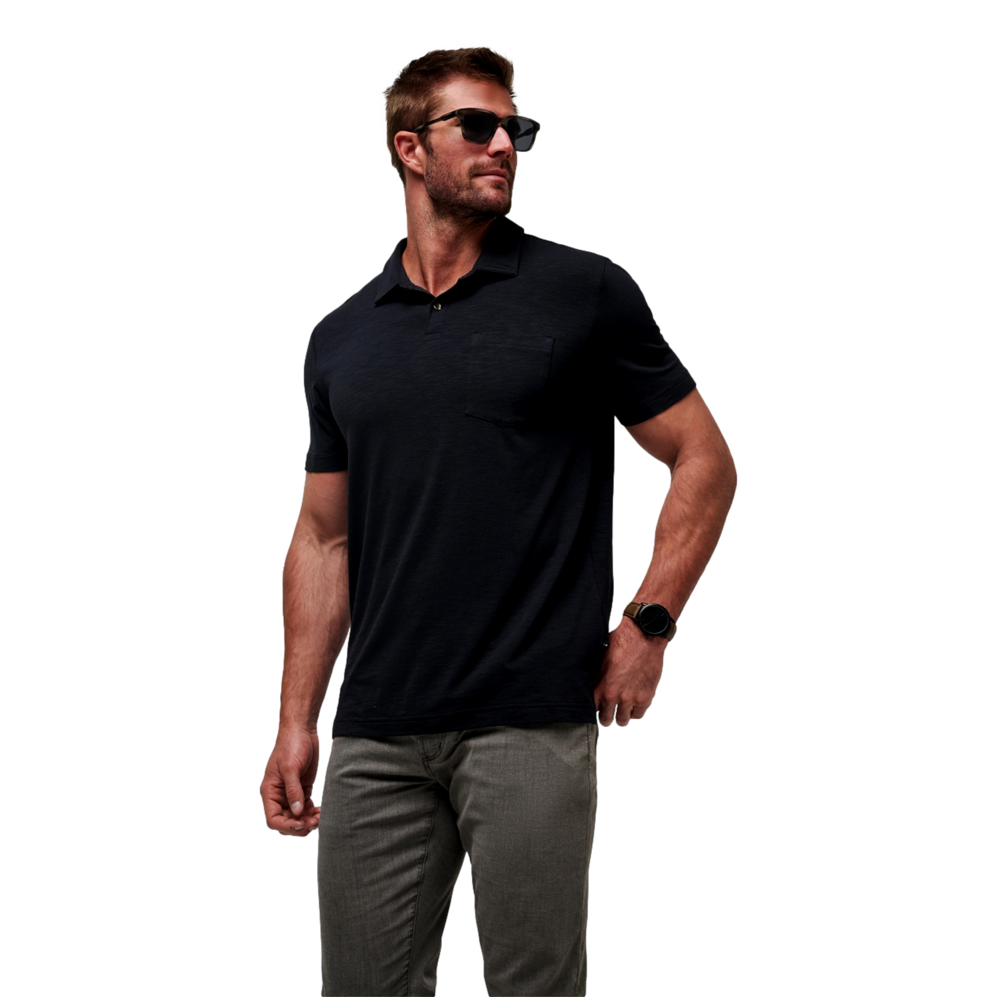 Cloud Men's Short Sleeve Golf Polo Shirt