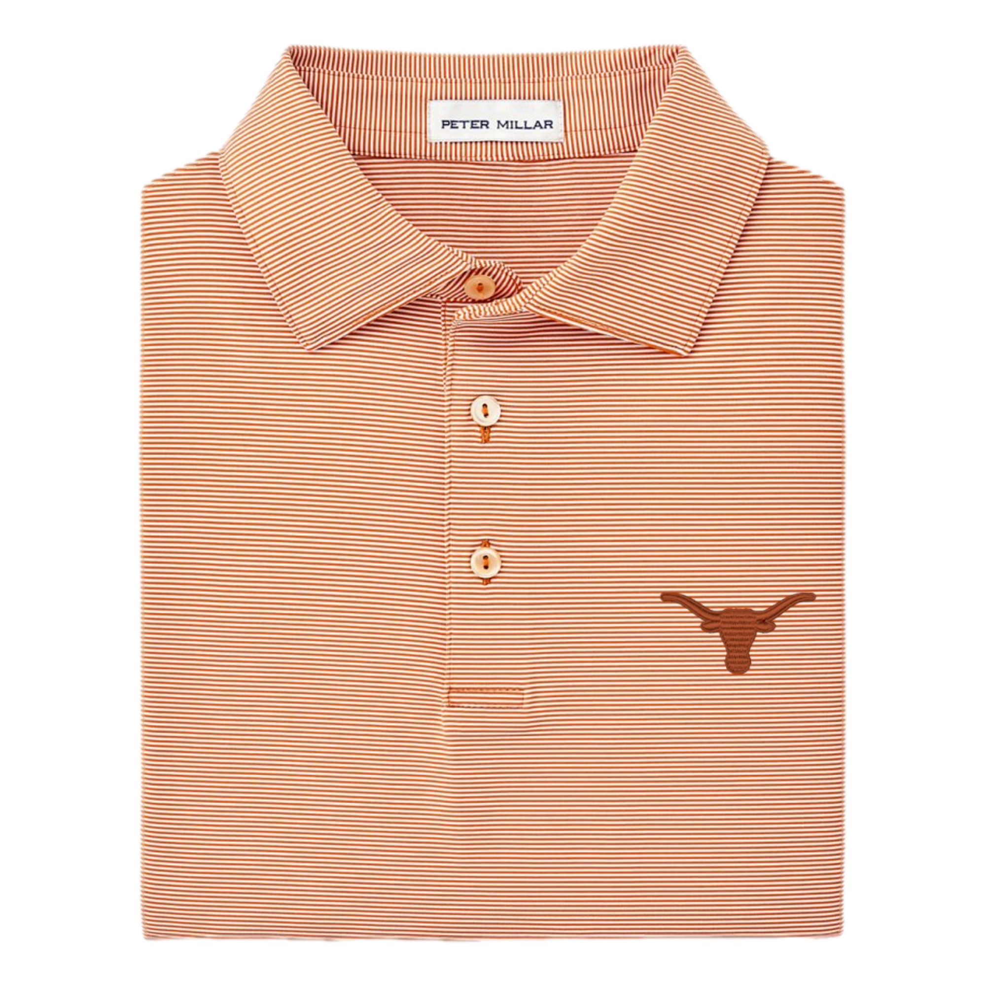 University of Texas Jubilee Performance Jersey Stripe Men's Golf Polo Shirt