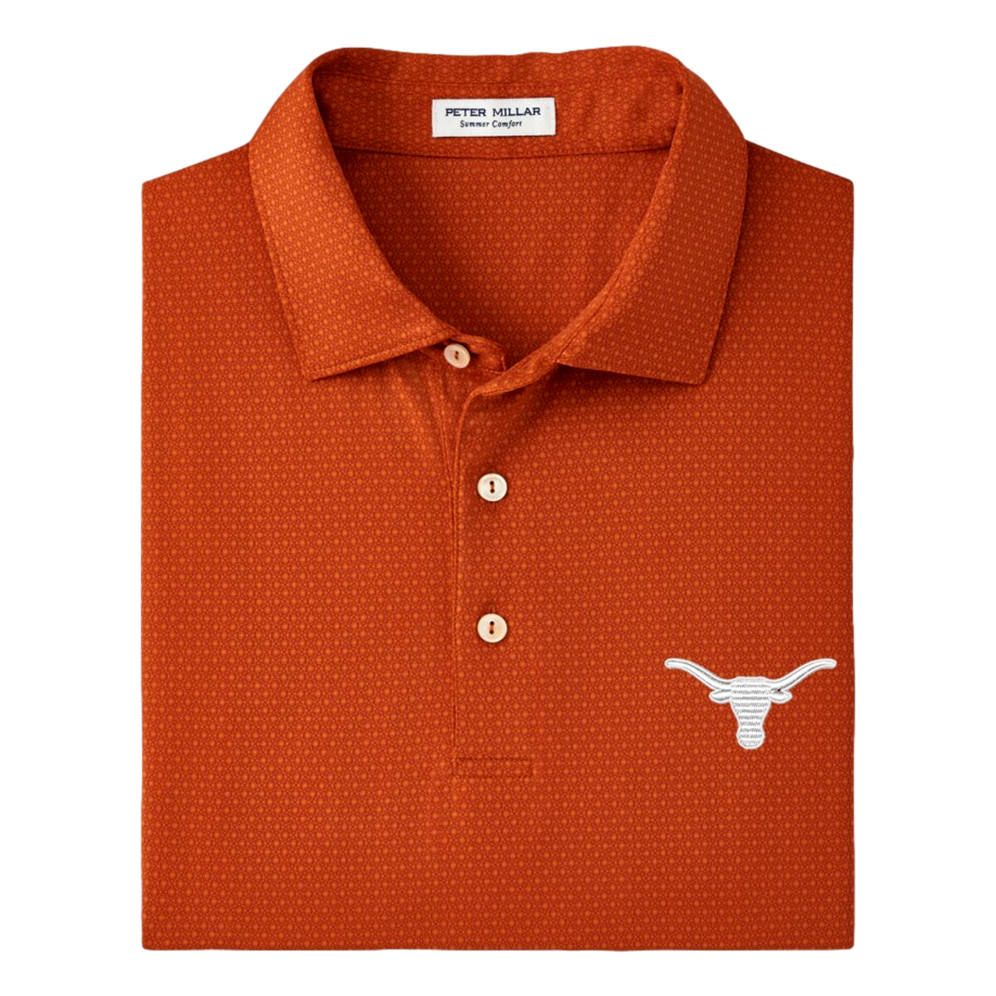 University of Texas Tesseract Performance Jersey Men's Short Sleeve Golf Polo Shirt