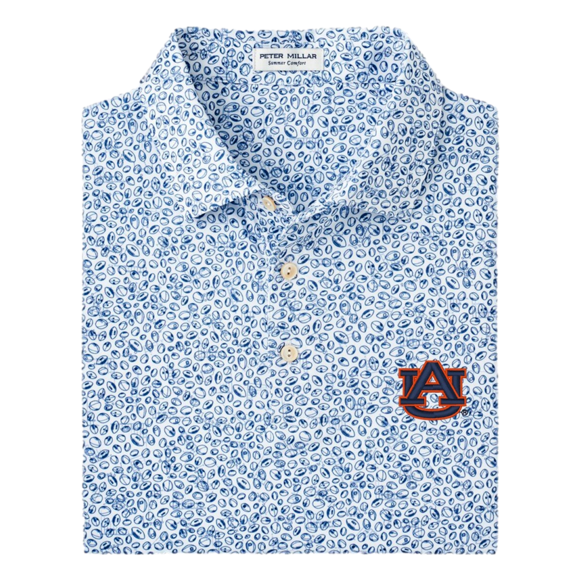 Auburn University Blitz Performance Jersey Men's Golf Polo Shirt