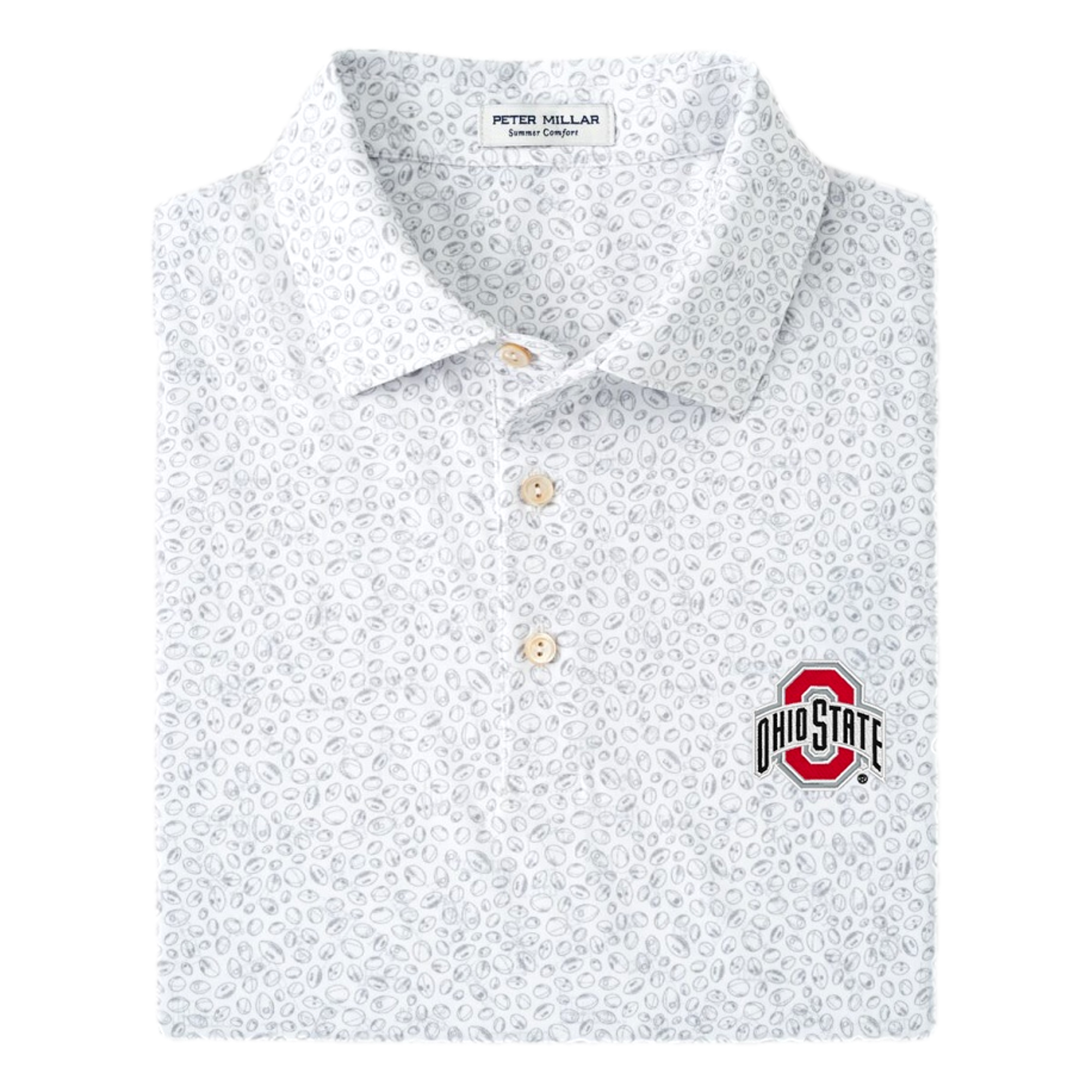 Ohio State University Blitz Performance Jersey Men's Golf Polo Shirt
