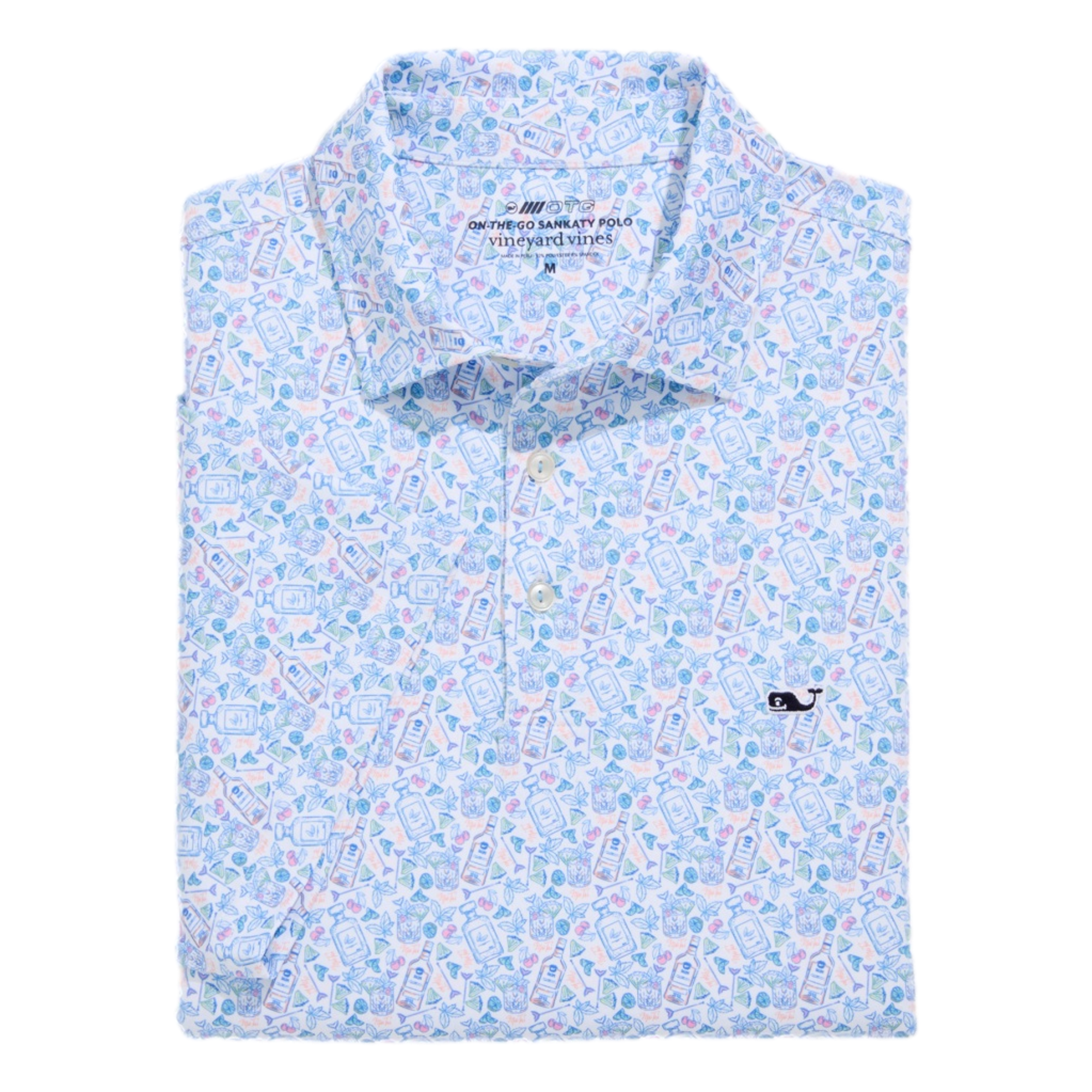 Printed Sankaty Men's Short Sleeve Golf Polo Shirt