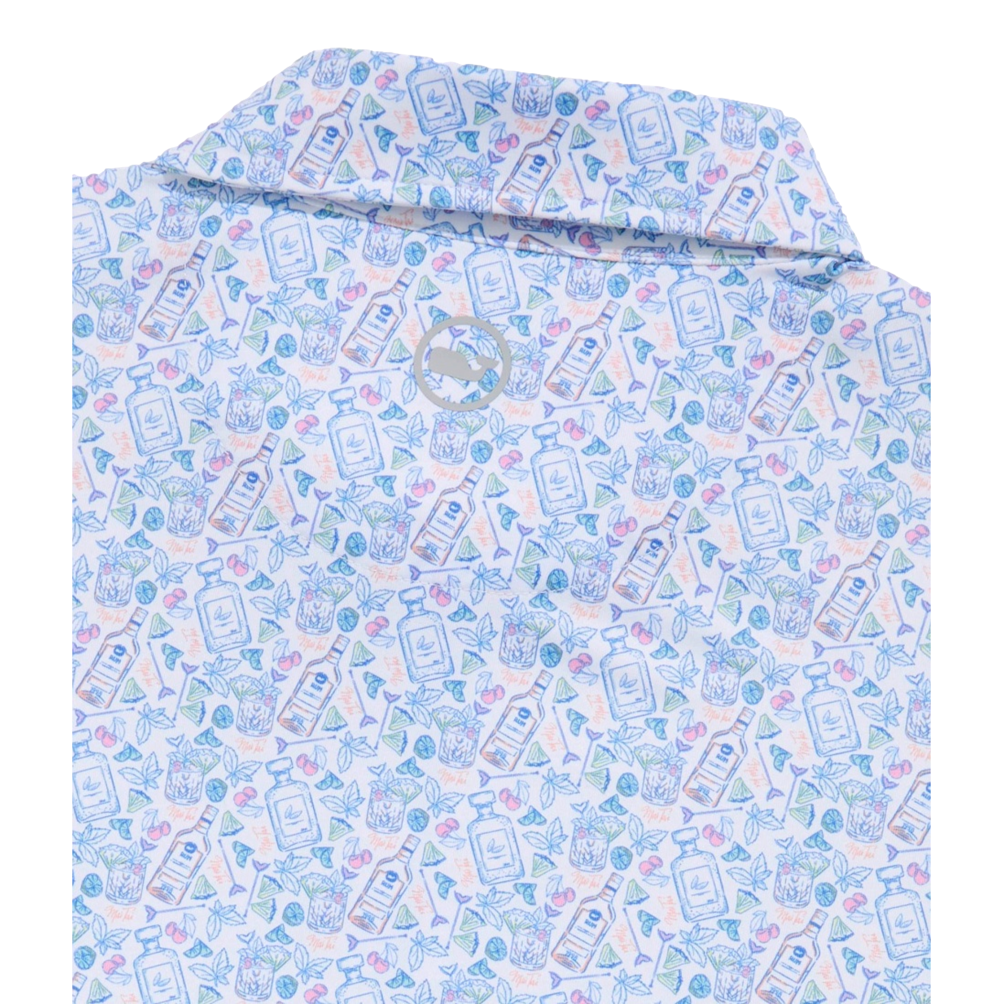 Printed Sankaty Men's Short Sleeve Golf Polo Shirt