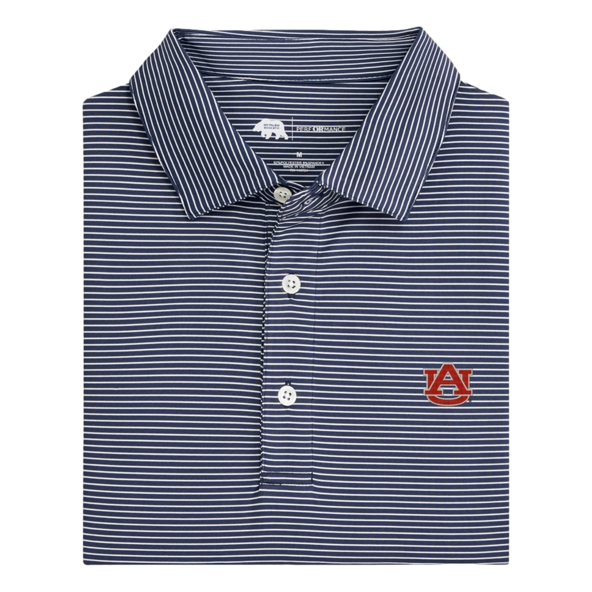 AU Birdie Stripe Men's Golf Polo Shirt