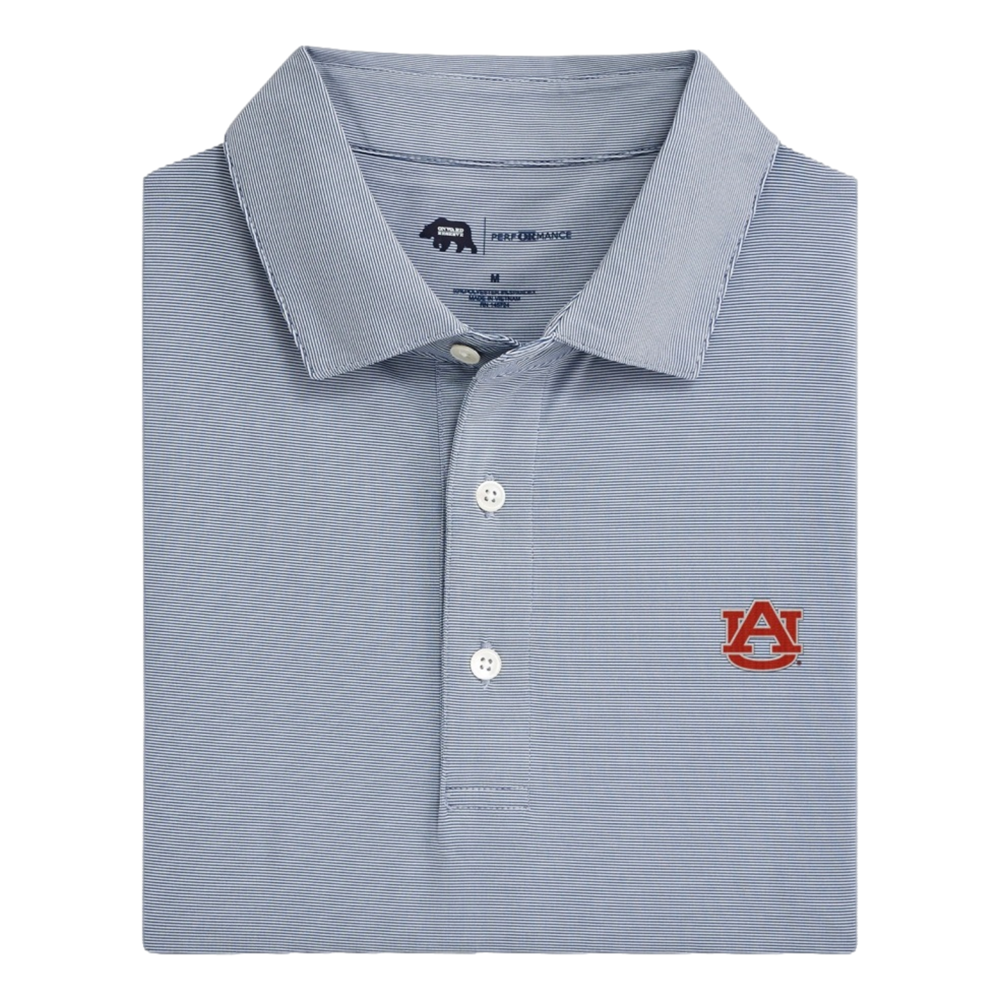 AU Hairline Stripe Men's Golf Polo Shirt