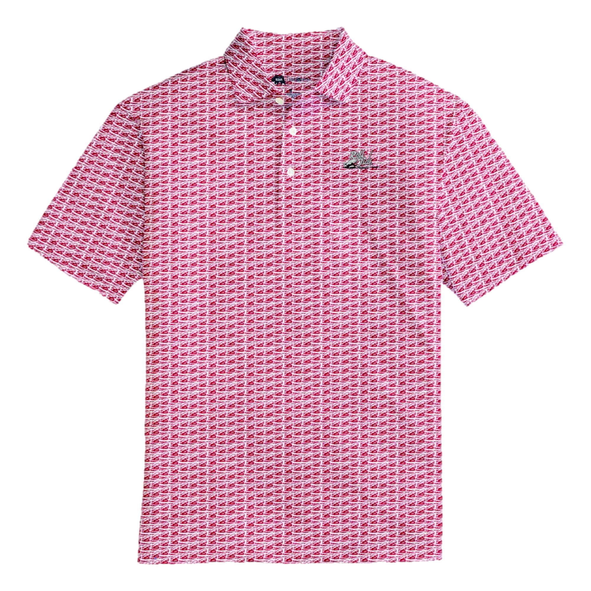 UA Roll Tide Printed Men's Short Sleeve Golf Polo Shirt