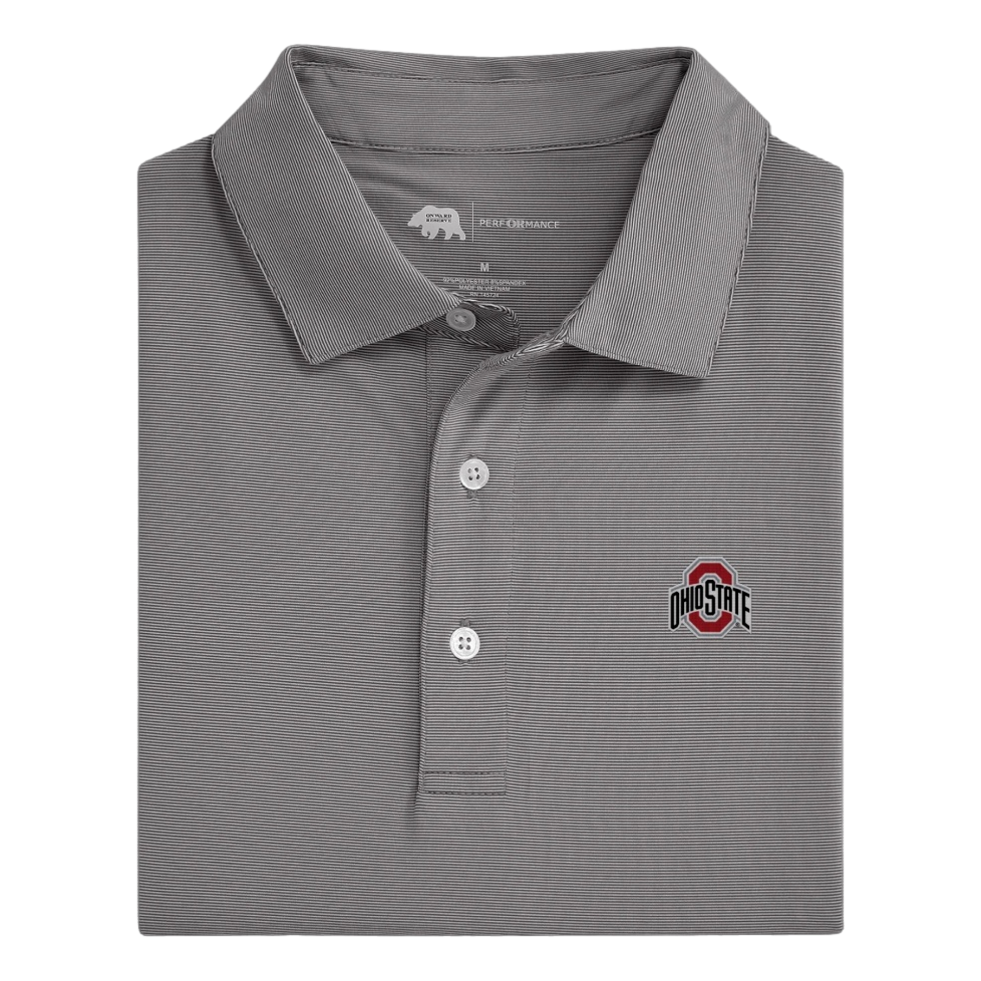 OSU Hairline Stripe Men's Golf Polo Shirt