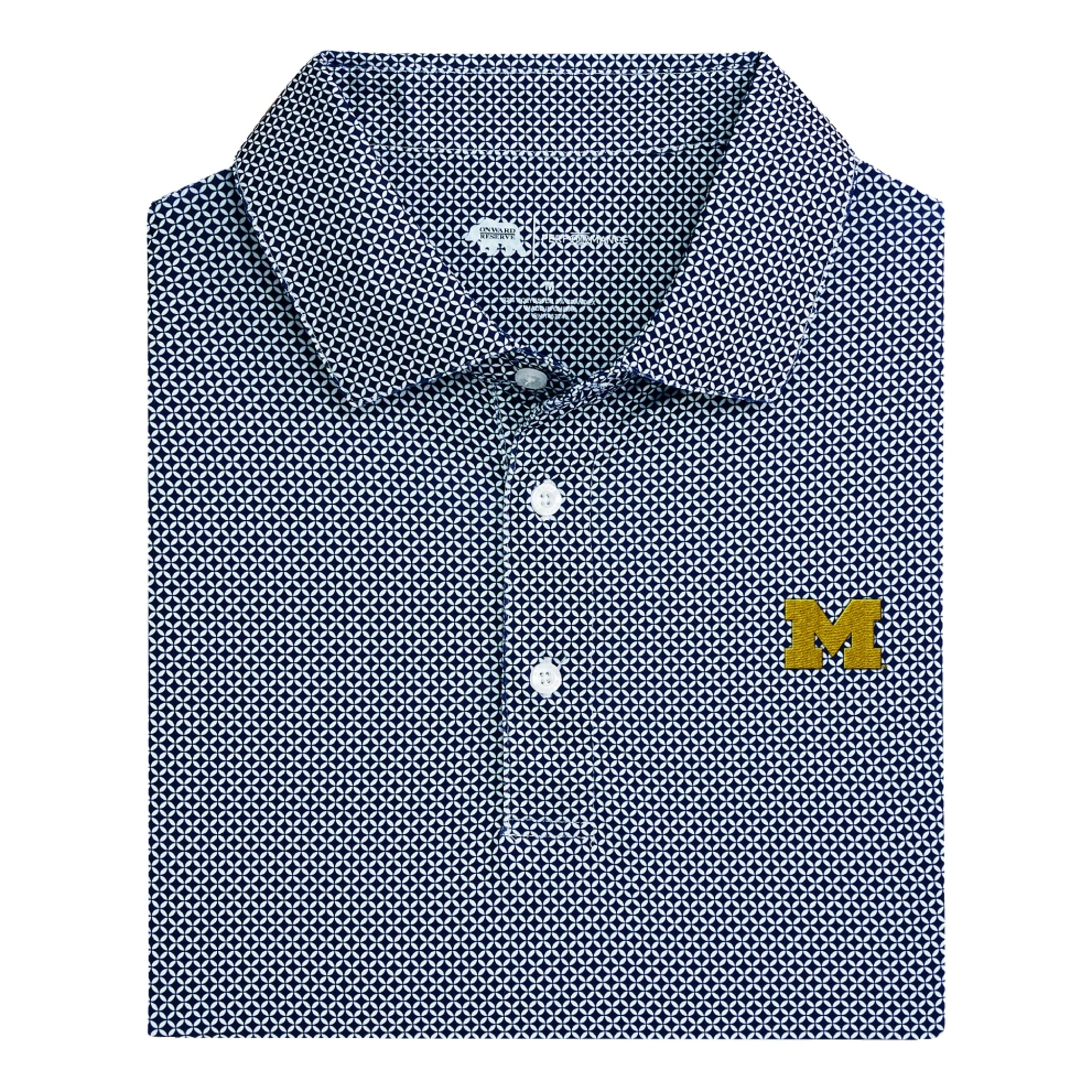 UM Block M Scope Men's Golf Polo Shirt