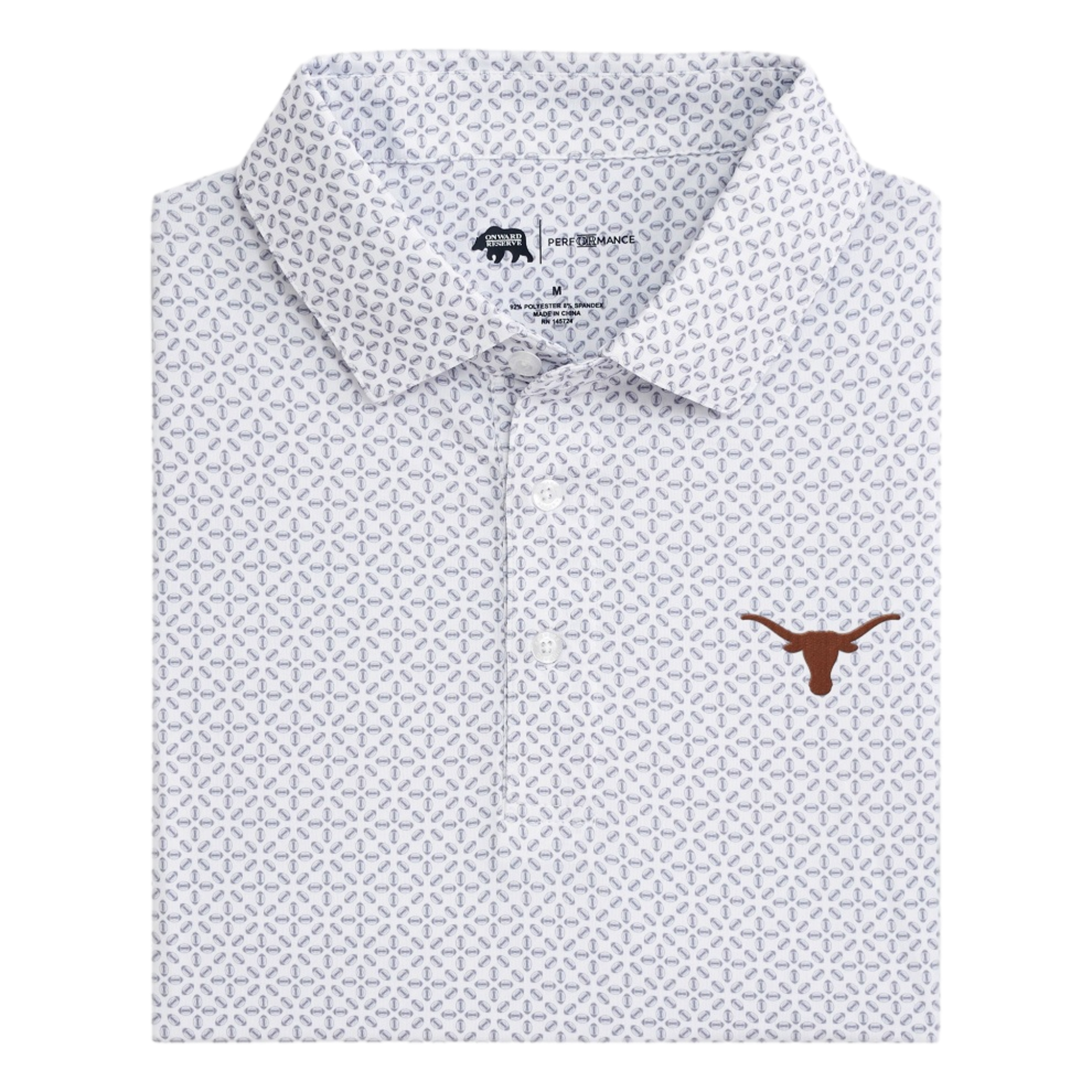 UT Longhorns Gameday Printed Men's Short Sleeve Golf Polo Shirt