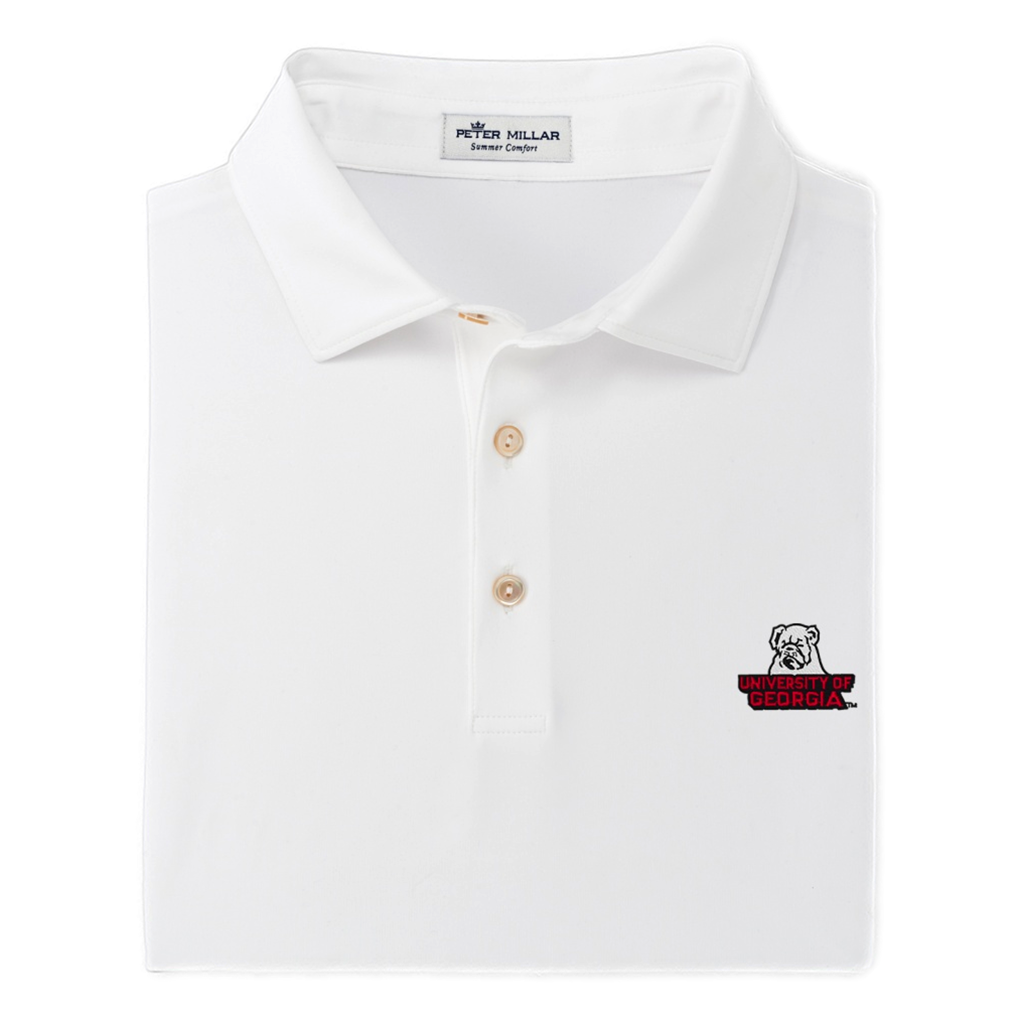 University of Georgia Solid Performance Jersey Men's Golf Polo Shirt