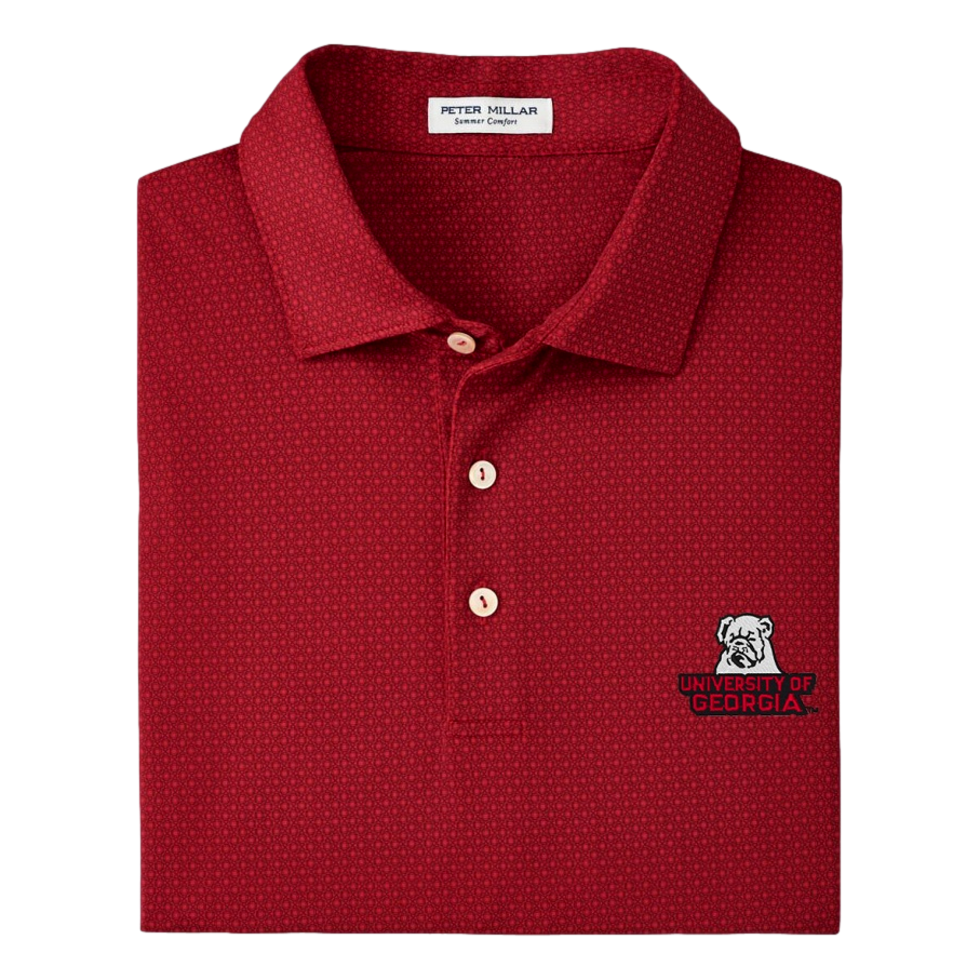 University of Georgia Tesseract Performance Jersey Men's Golf Polo Shirt