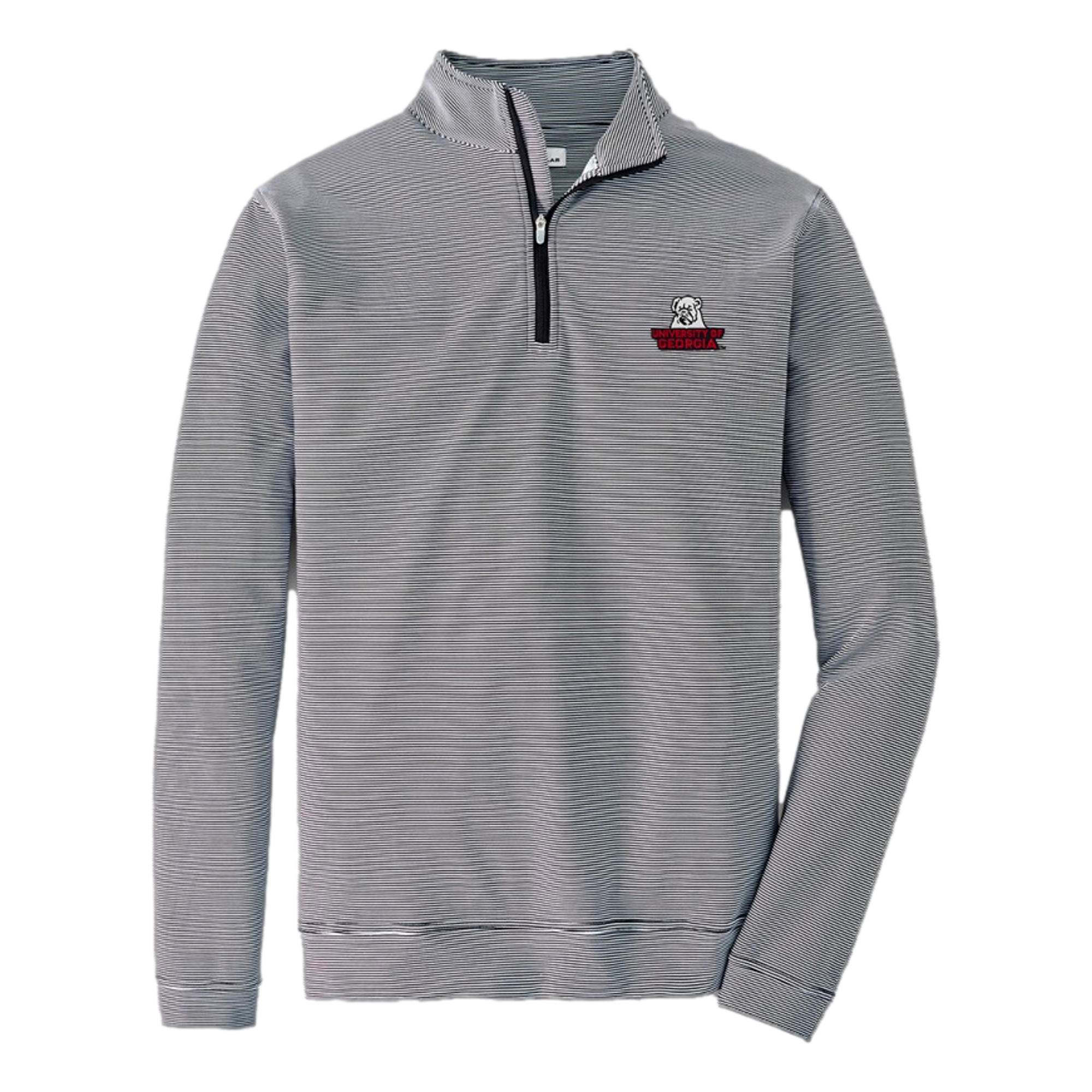University of Georgia Perth Sugar Stripe Men's Golf Quarter Zip