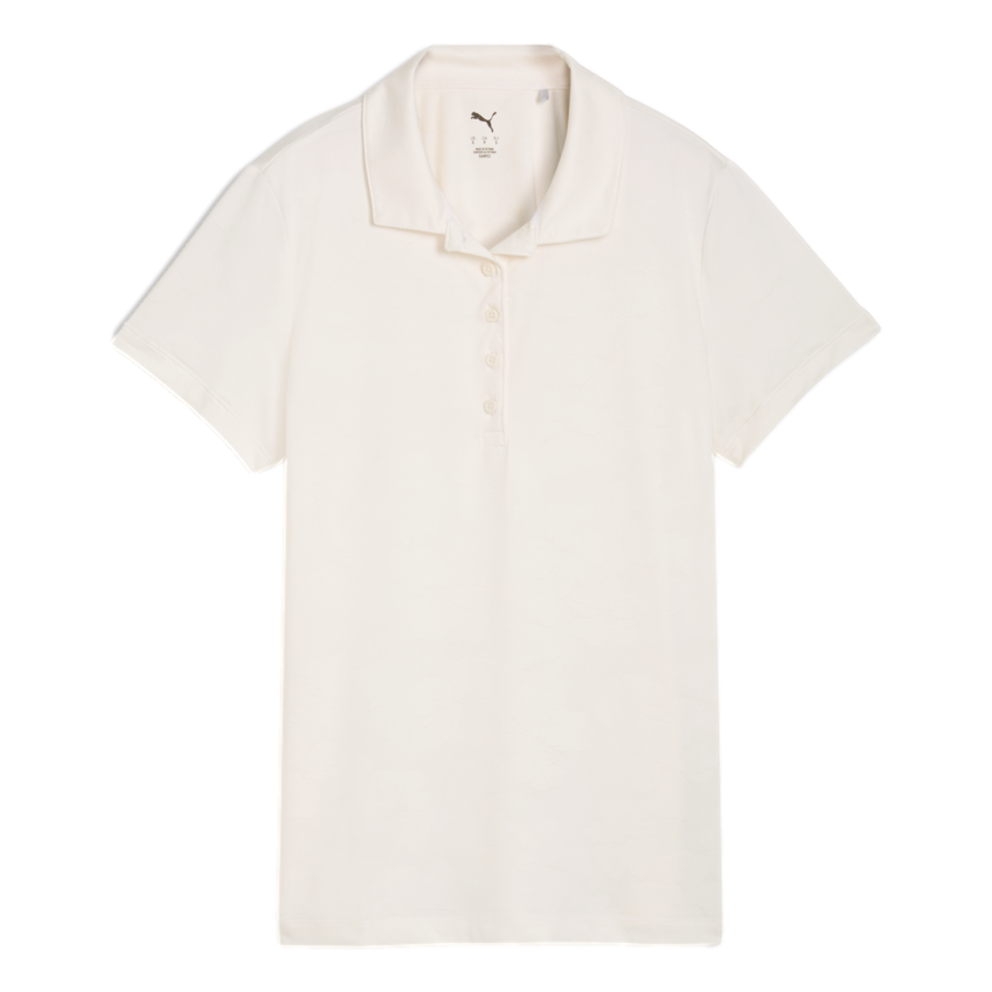 Floral Lace Jacquard Women's Short Sleeve Golf Polo Shirt