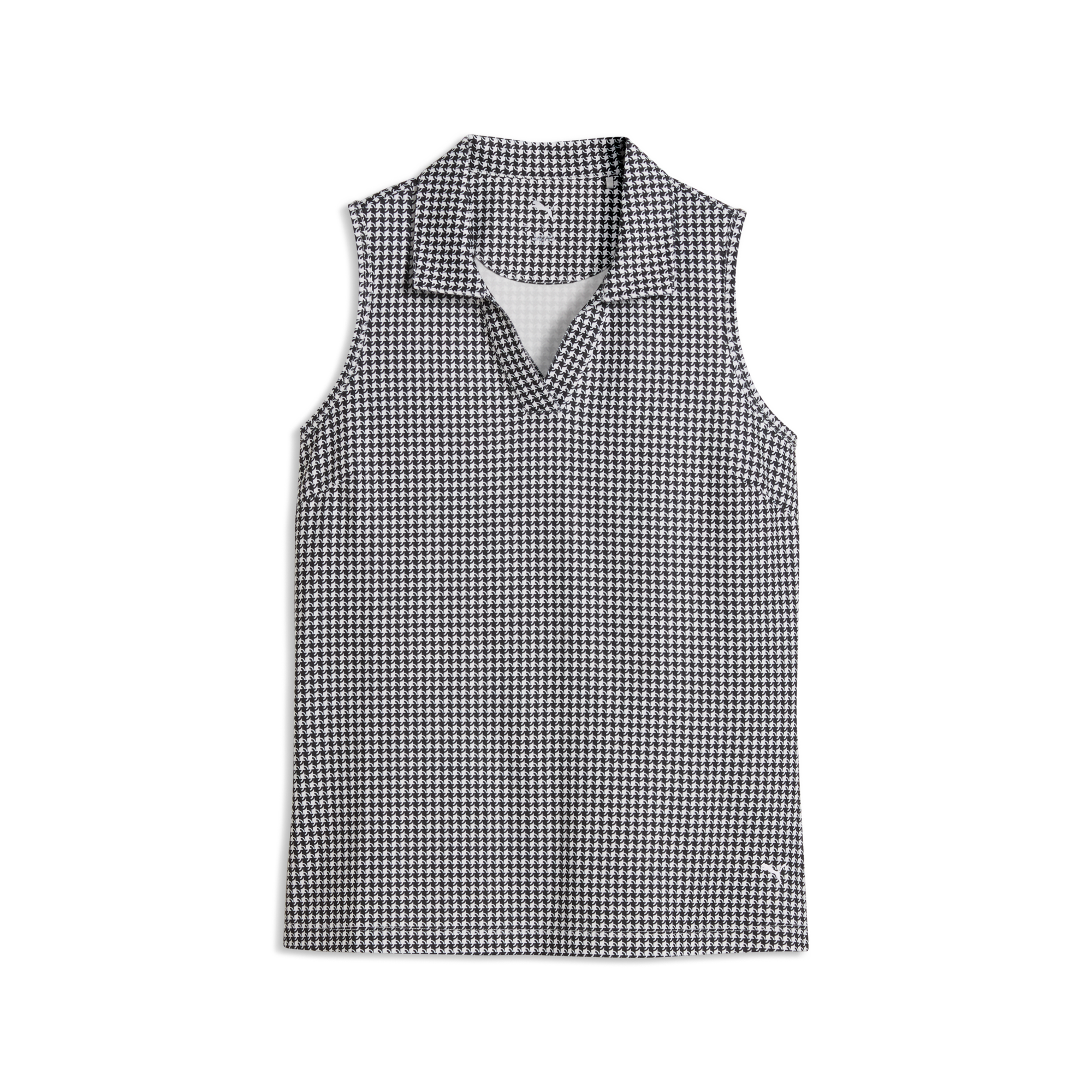 Cloudspun Mono Check Women's Sleeveless Golf Polo Shirt