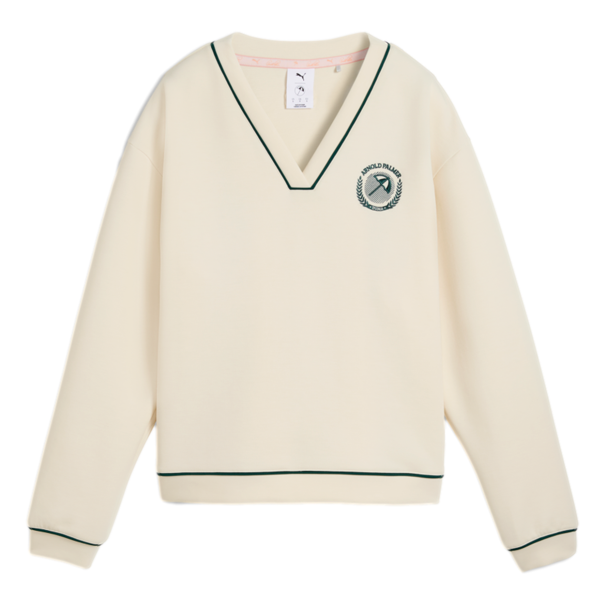 PUMA X AP Cloudspun Fleece V Neck Women's Golf Sweater