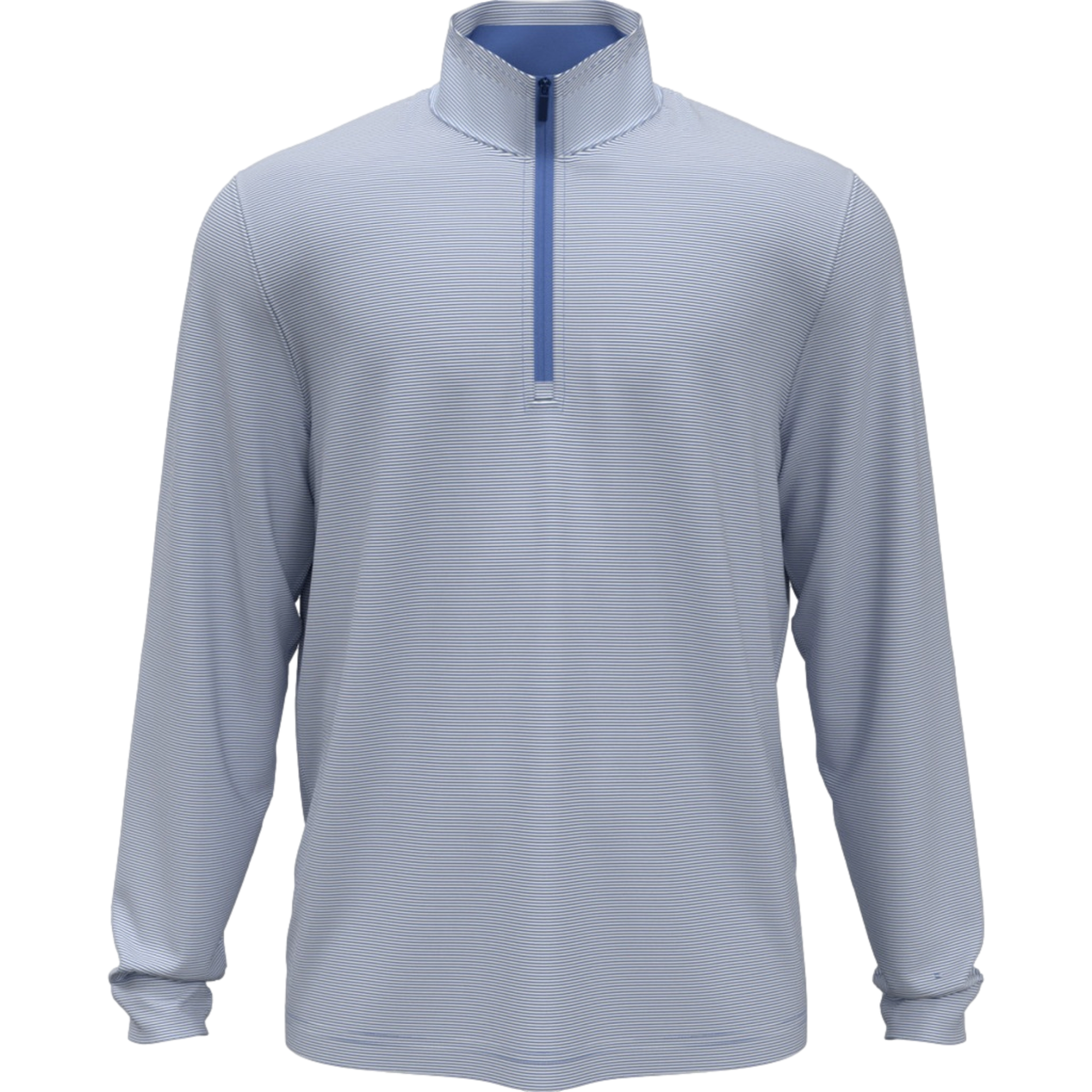 Feeder Stripe Mock Neck Men's Golf Quarter Zip
