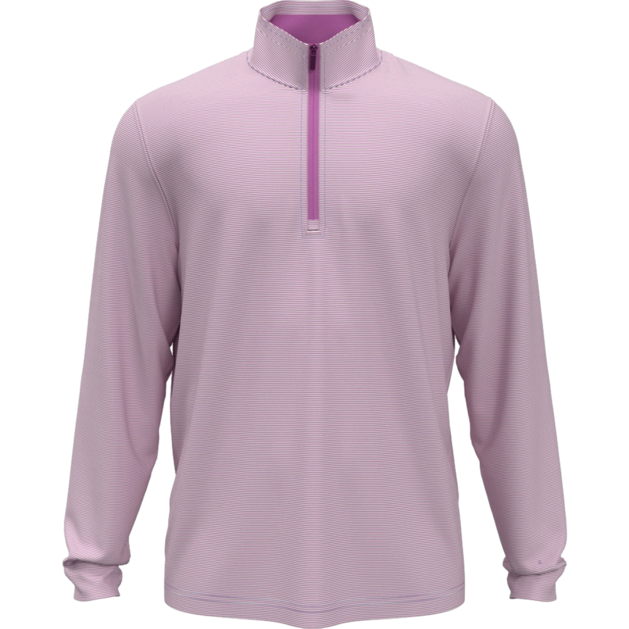 Feeder Stripe Mock Neck Men's Golf Quarter Zip