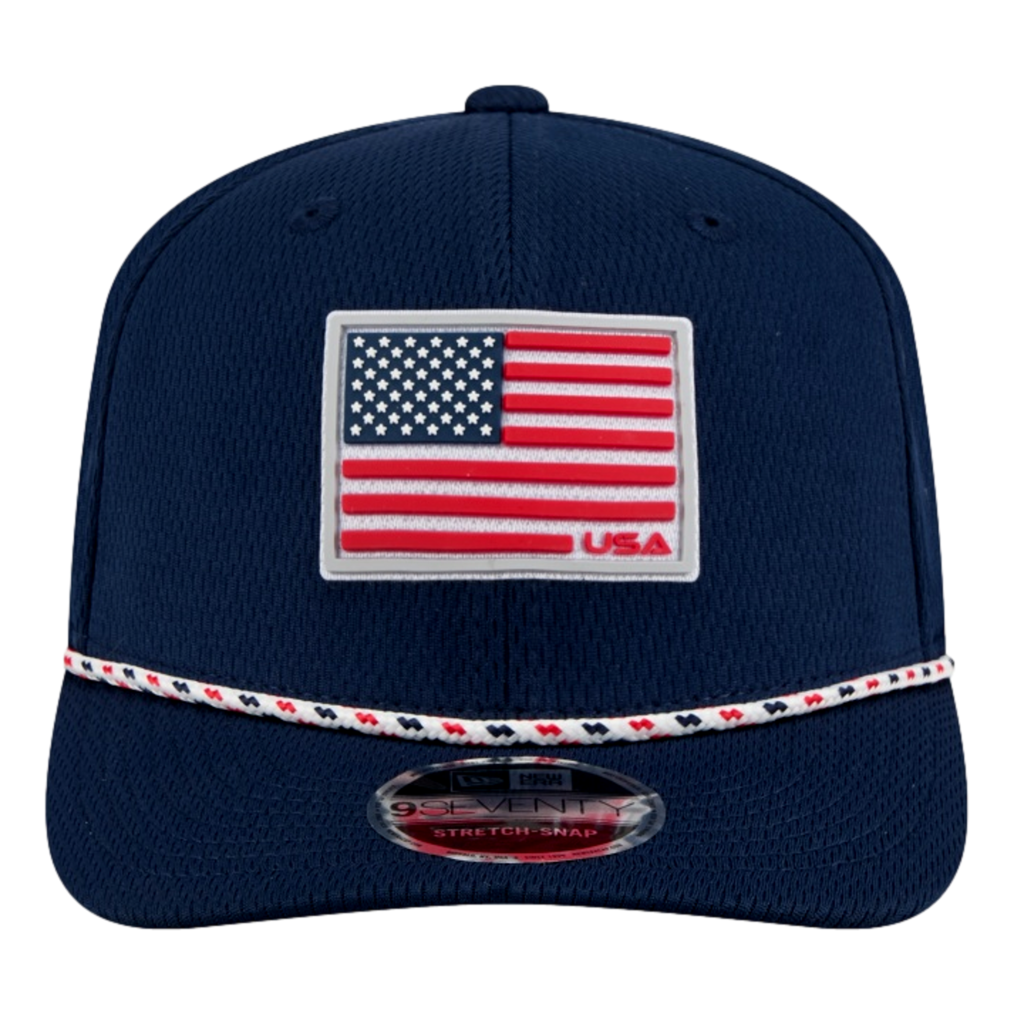 2025 Ryder Cup Team USA Flag 9Seventy Stretch Snap Golf Hat