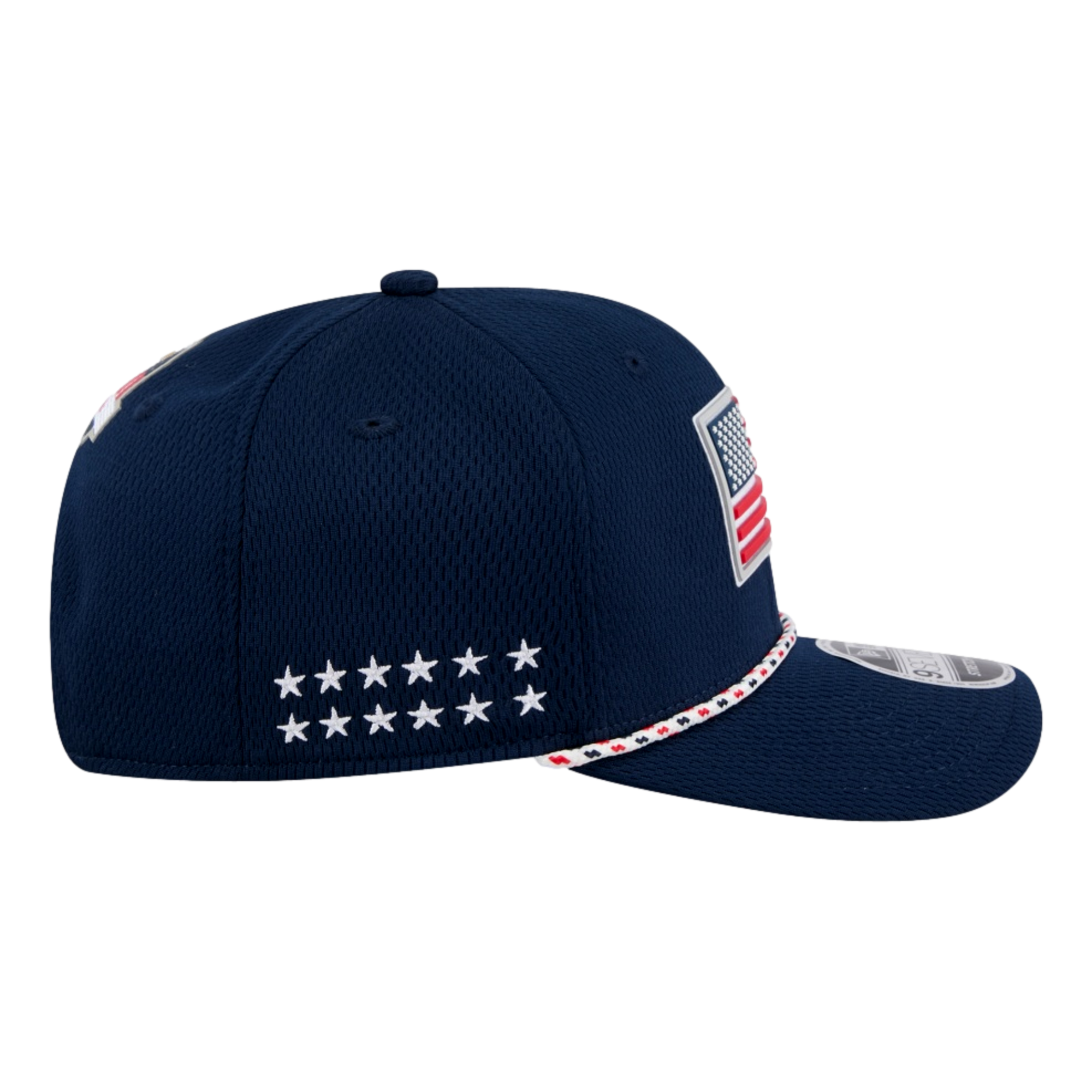 2025 Ryder Cup Team USA Flag 9Seventy Stretch Snap Golf Hat