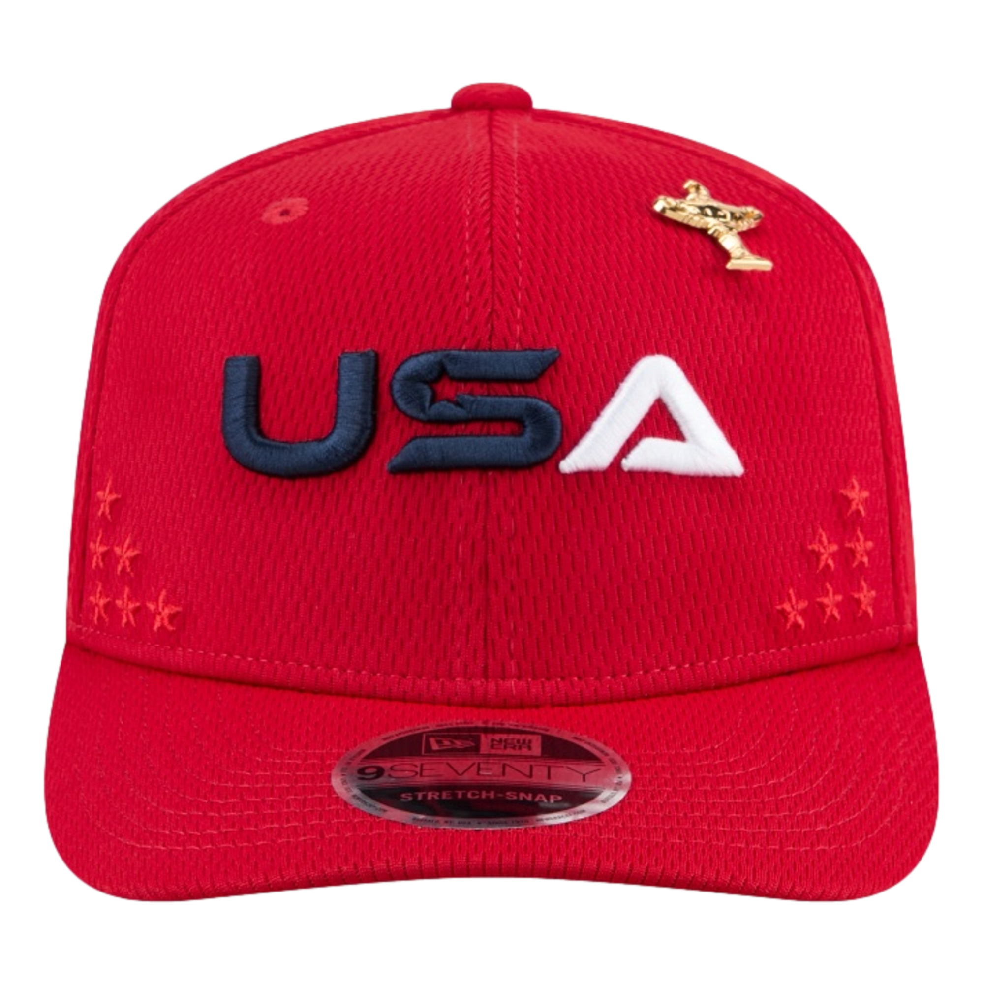 2025 Ryder Cup Team USA Flag 9Seventy Stretch Snap Golf Hat