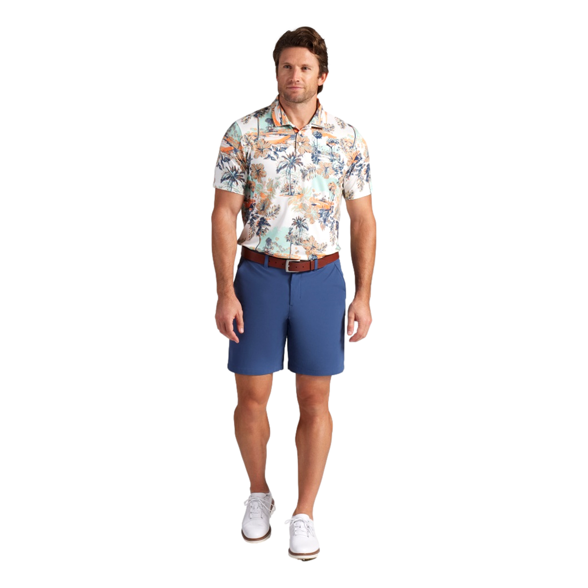 Cloudspun Palm Men's Short Sleeve Golf Polo Shirt