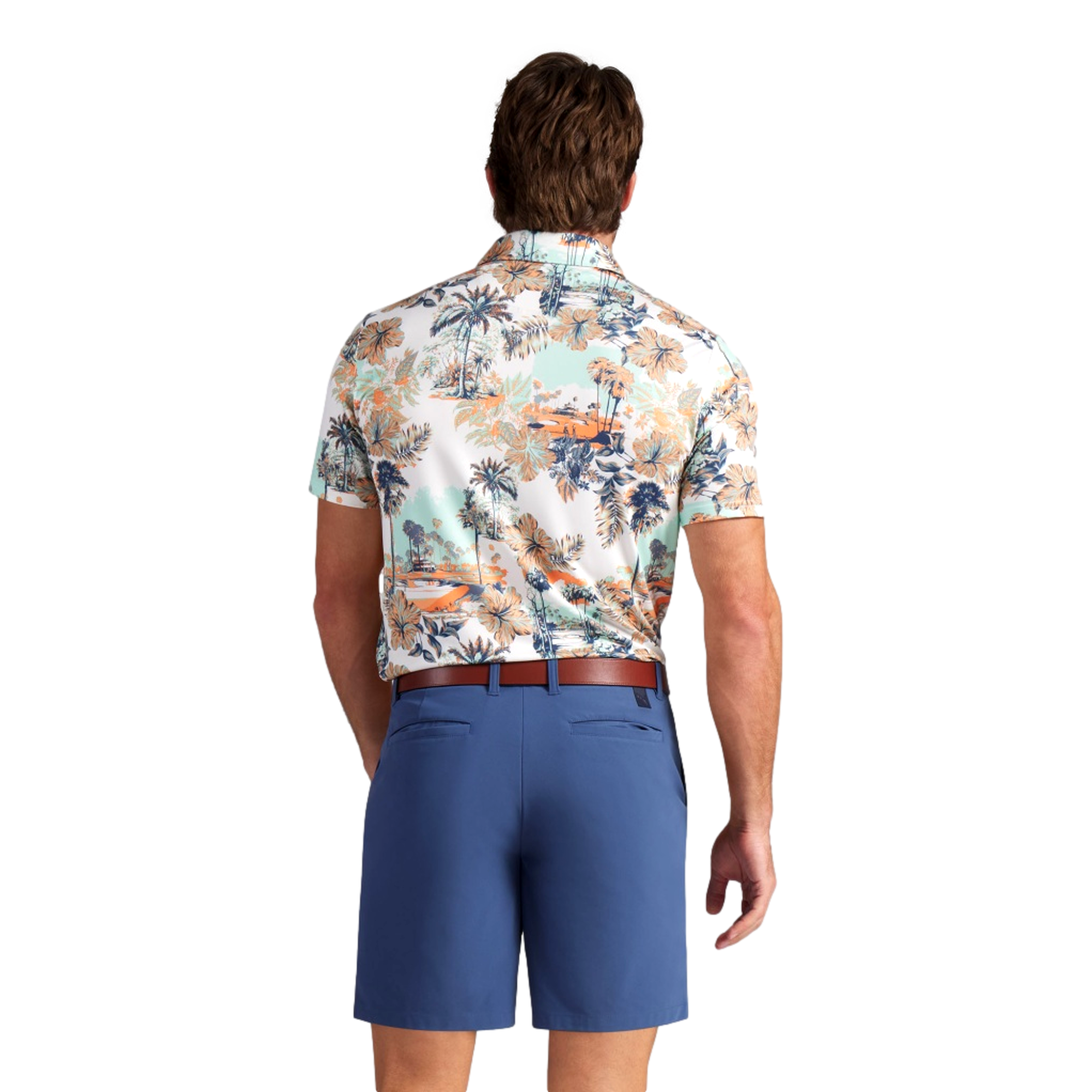 Cloudspun Palm Men's Short Sleeve Golf Polo Shirt