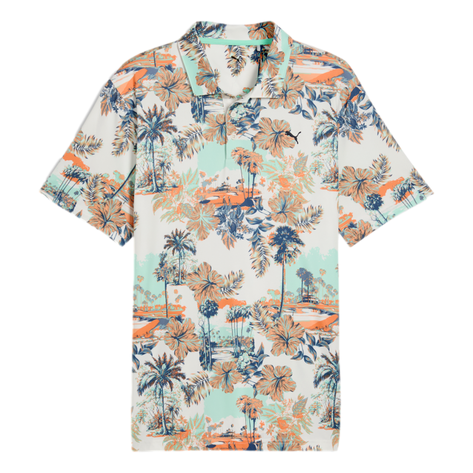 Cloudspun Palm Men's Short Sleeve Golf Polo Shirt